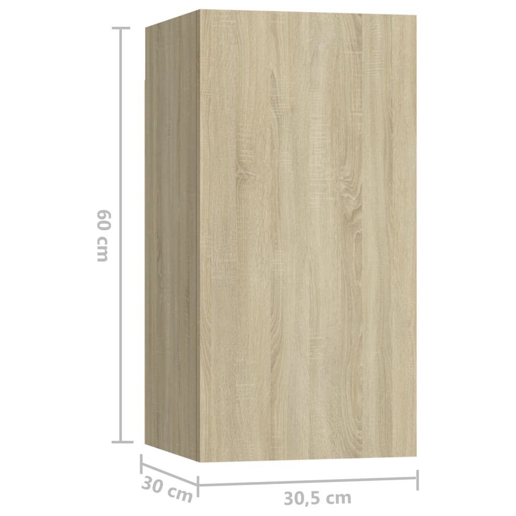 TV-Schrank 5-tlg. Holzwerkstoff Eiche Sonoma (5-St) Sonoma-Eiche TV-Schrank-Set vidaXL