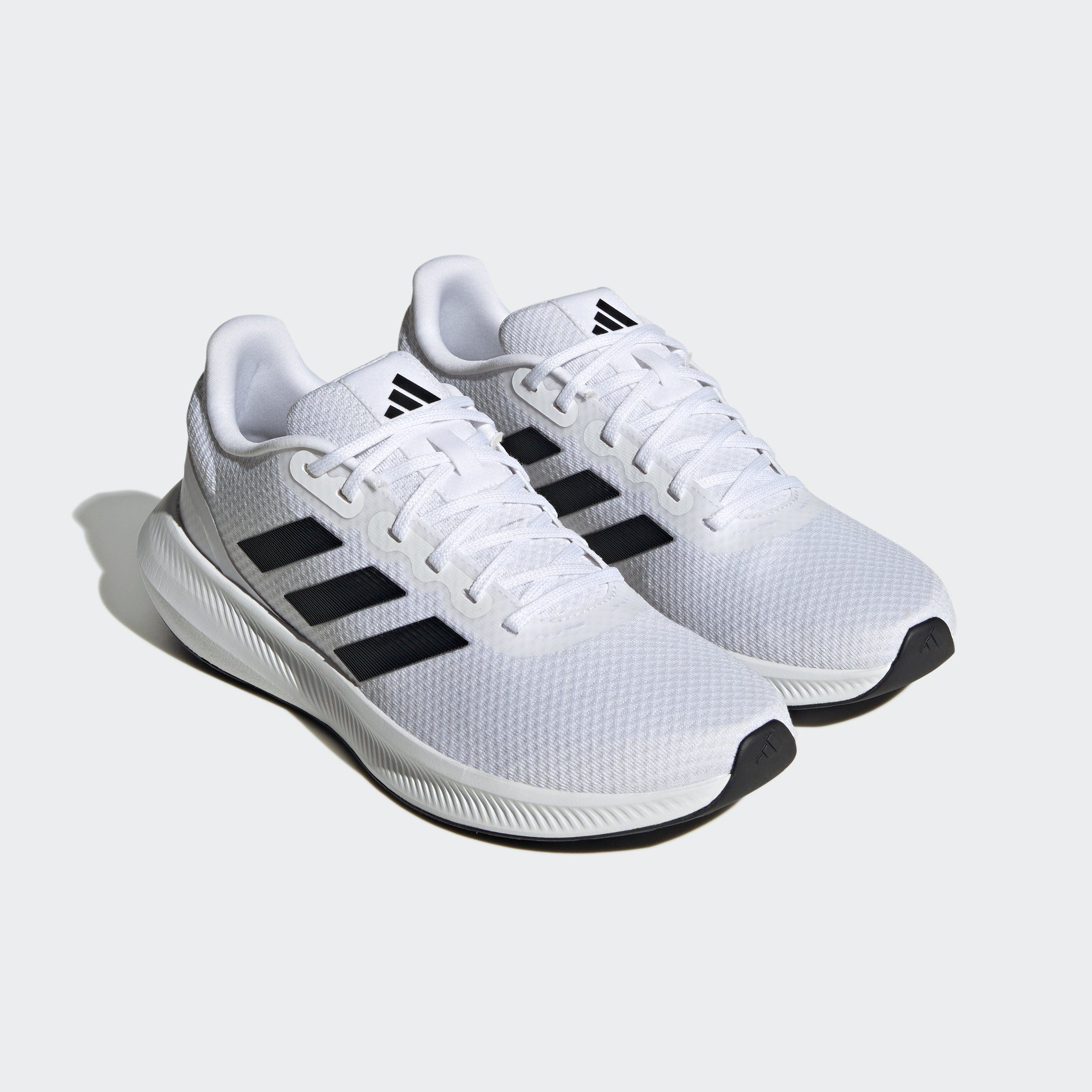 adidas Performance RUNFALCON 3 Laufschuh Cloud White / Core Black / Cloud White