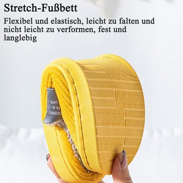 Daisred Winter Baumwolle Pantoffeln Plüsch Flache Wärme Slippers Hausschuh