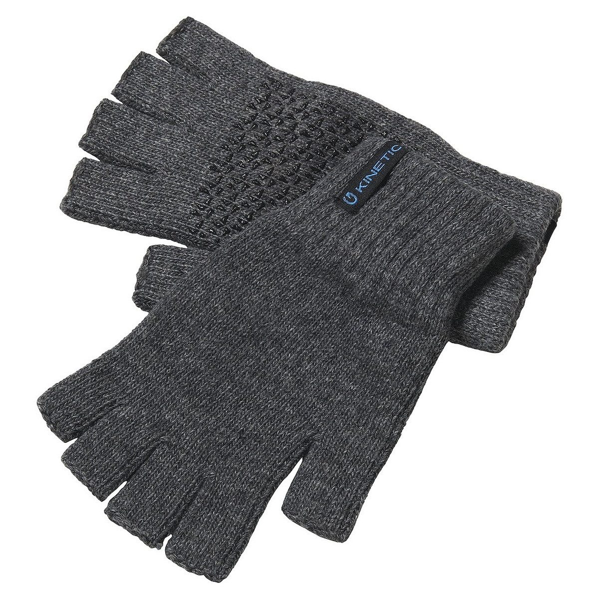 Kinetic Angelhandschuhe Wool Glove Half Fingers Grey