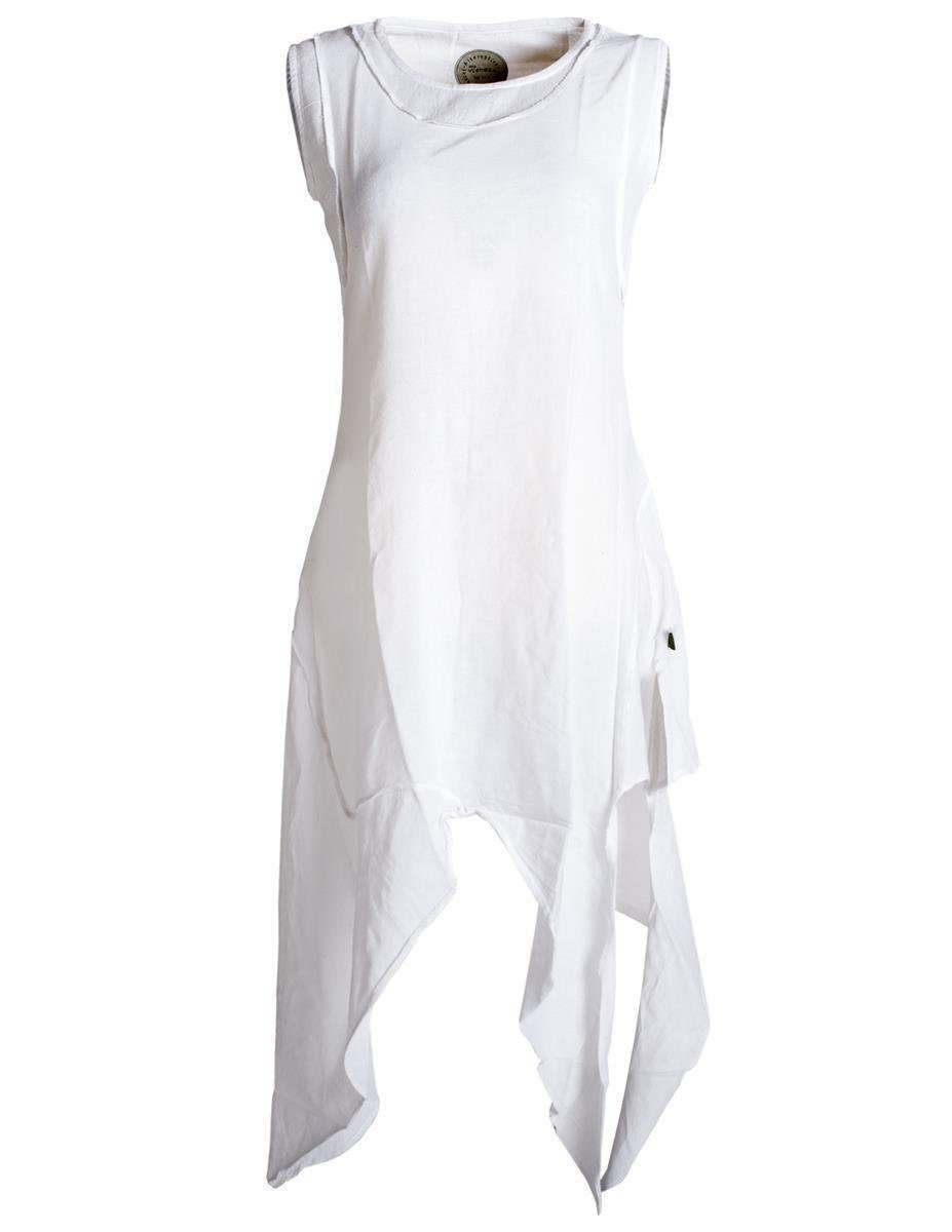 Vishes Zipfelkleid Asymmetrisches armloses Lagenlook Zipfelkleid günstig online kaufen