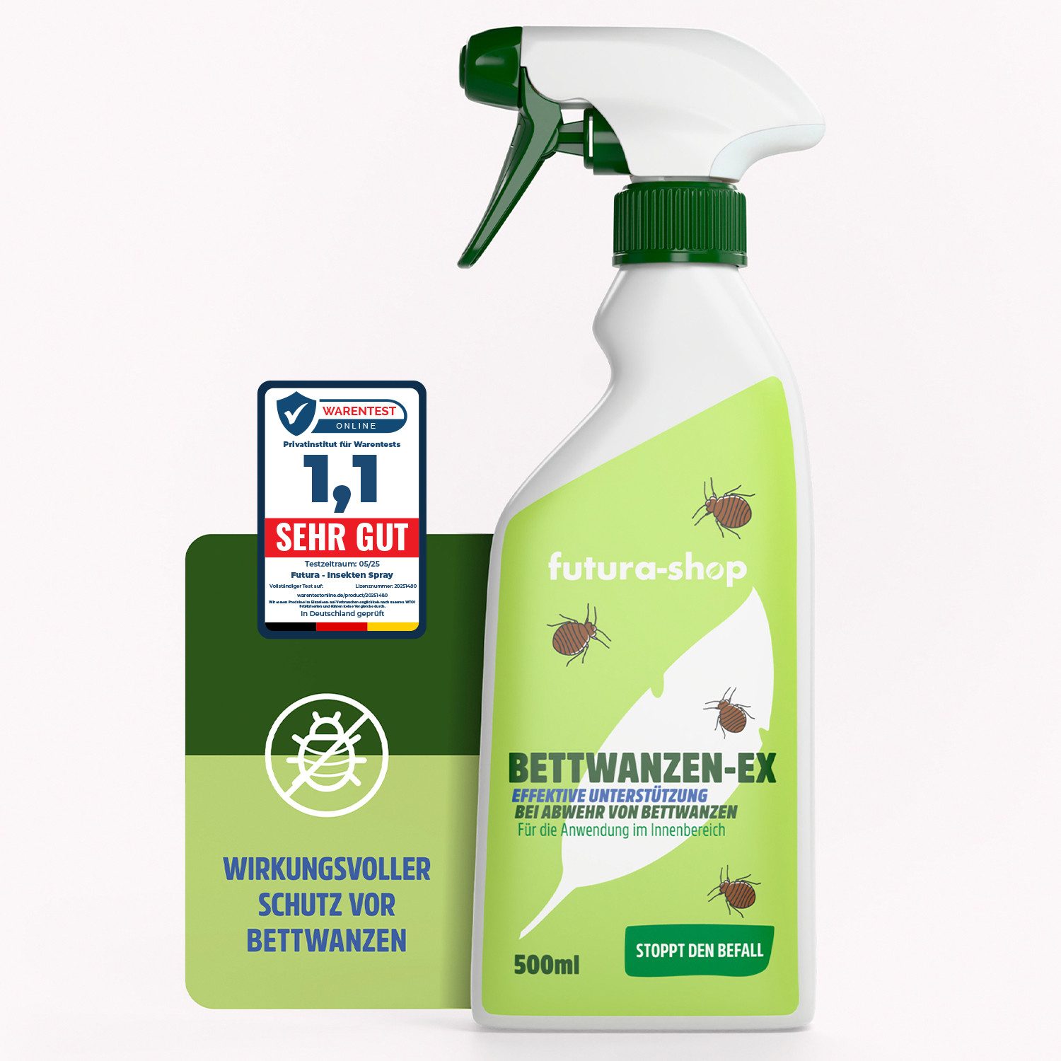 Insektenspray Bettwanzenspray - Sofortmaßnahme & geruchsneutral!
