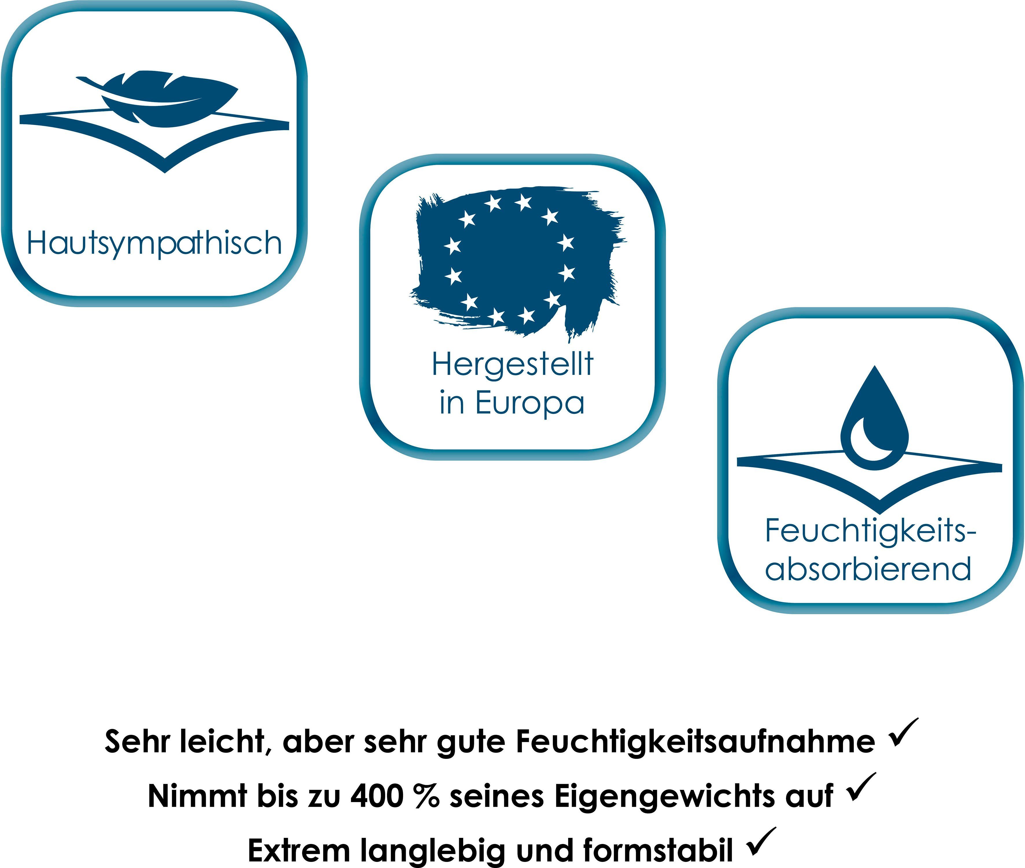 Haltbarkeit: Evolon® aus - Sporthandtuch Hypoallergenes sanft SETEX SETEX Sporttuch zur blau-orange Evolon®, & (1-St), Evolon® Komfort Haut