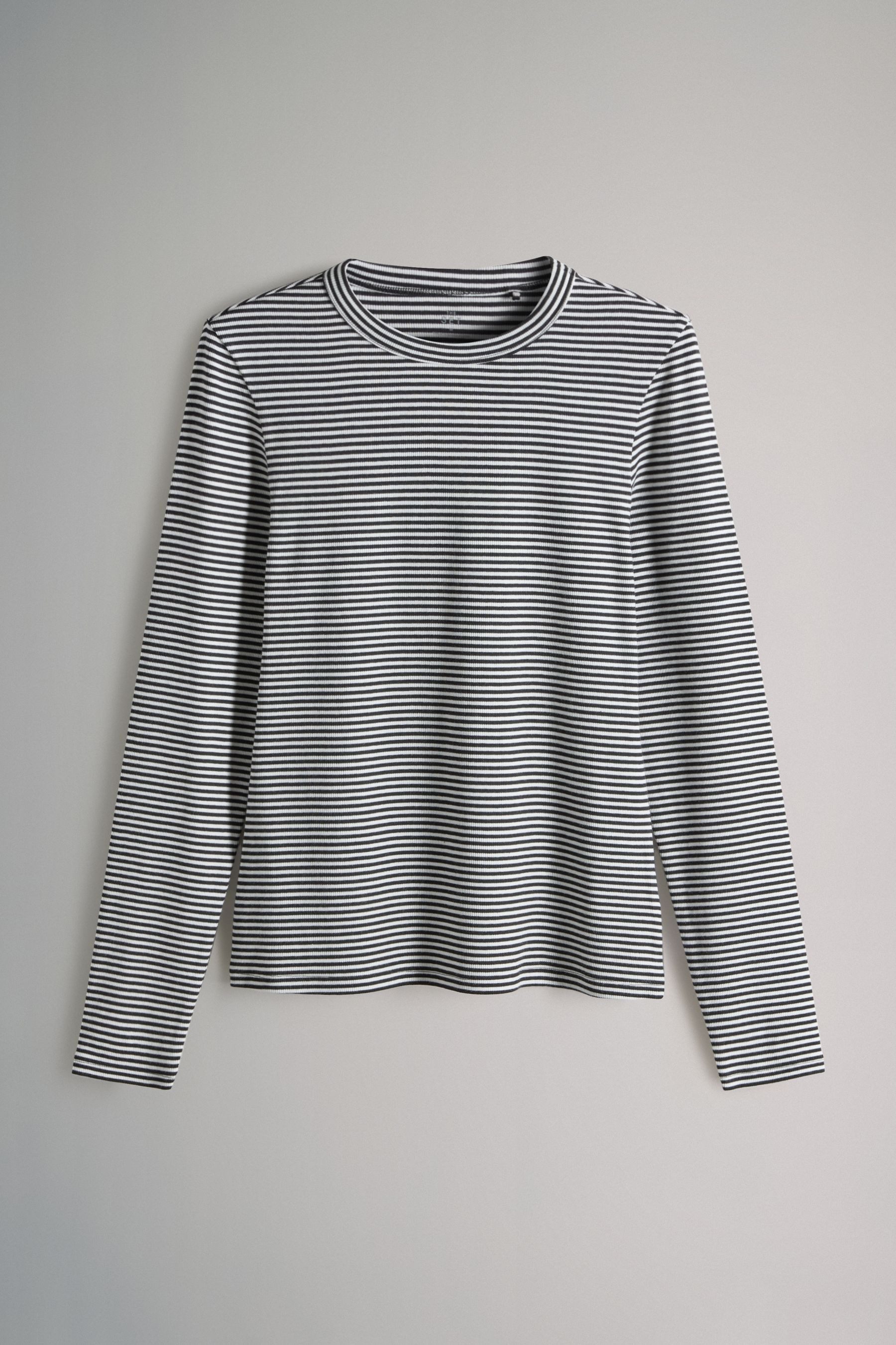 The Set Langarmshirt The Set gerippte Langarmshirts, 5er-Pack (5-tlg) günstig online kaufen