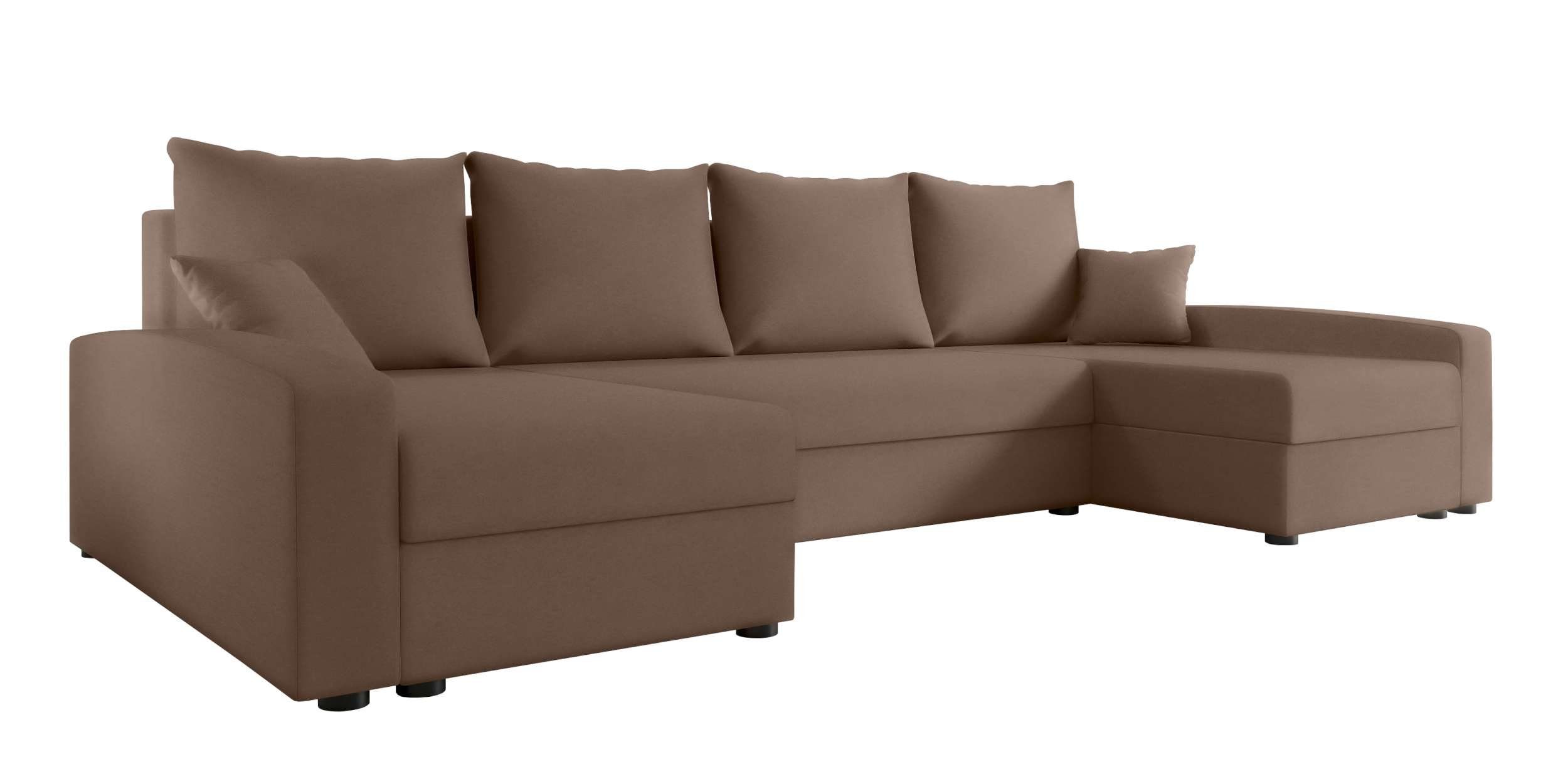 Addison, Design Sitzkomfort, Stylefy Modern Bettfunktion, Bettkasten, Eckcouch, mit Wohnlandschaft Sofa, U-Form, mit