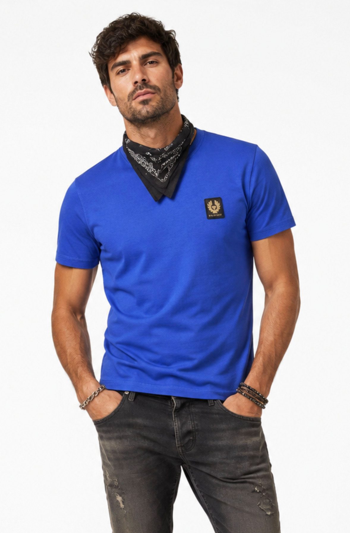 Belstaff T-Shirt Herren England 1924 Phoenix Logo Retro Regular Fit