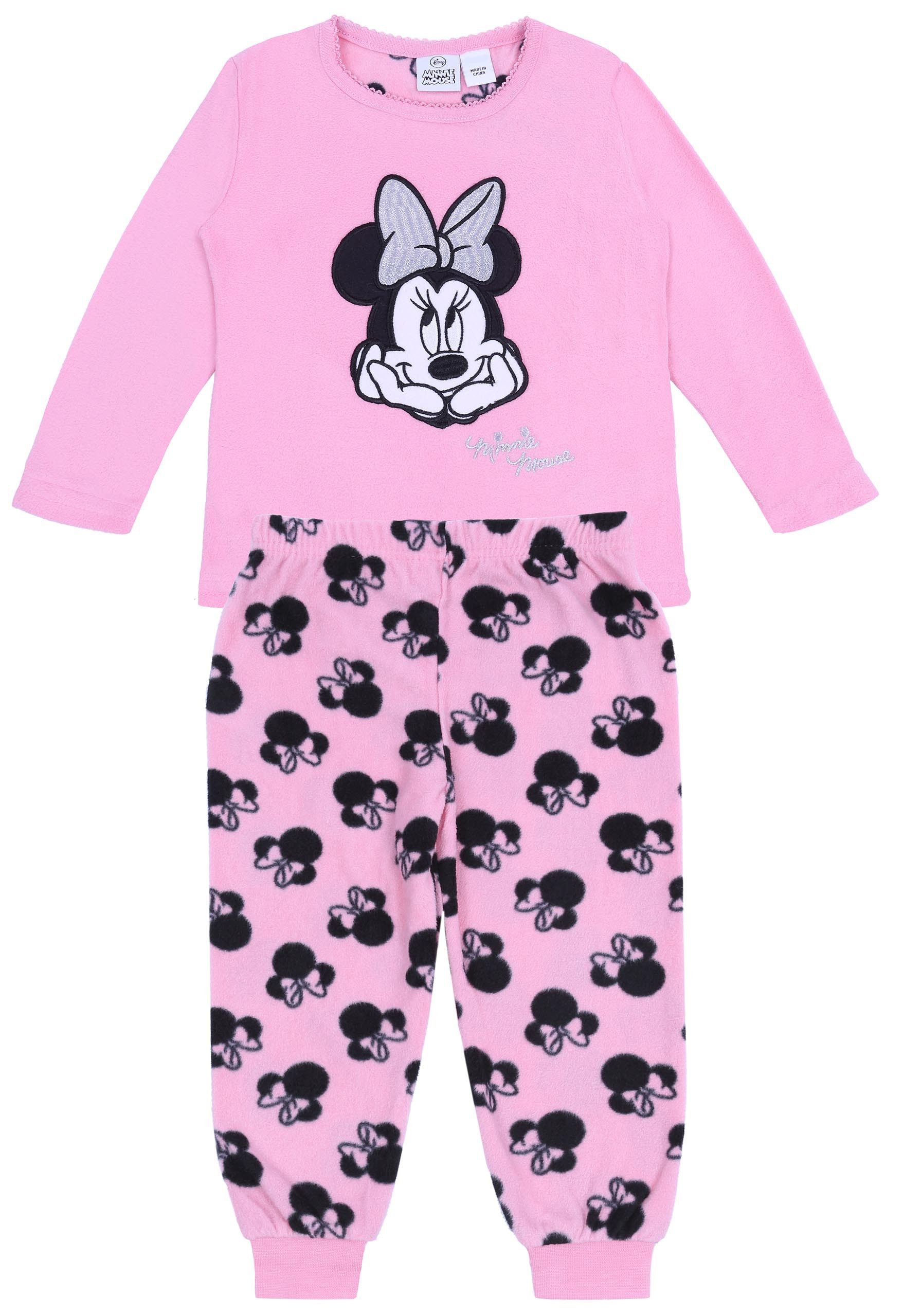 Disney Schlafanzug Pinkes Pyjama/Schlafanzug Minnie Maus DISNEY 5-6 Jahre