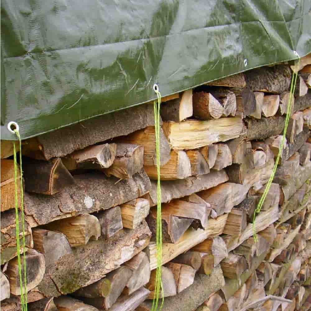 Boni-Shop Schutzplane 210g/m² Abdeckplane 5x6m grün (30m)