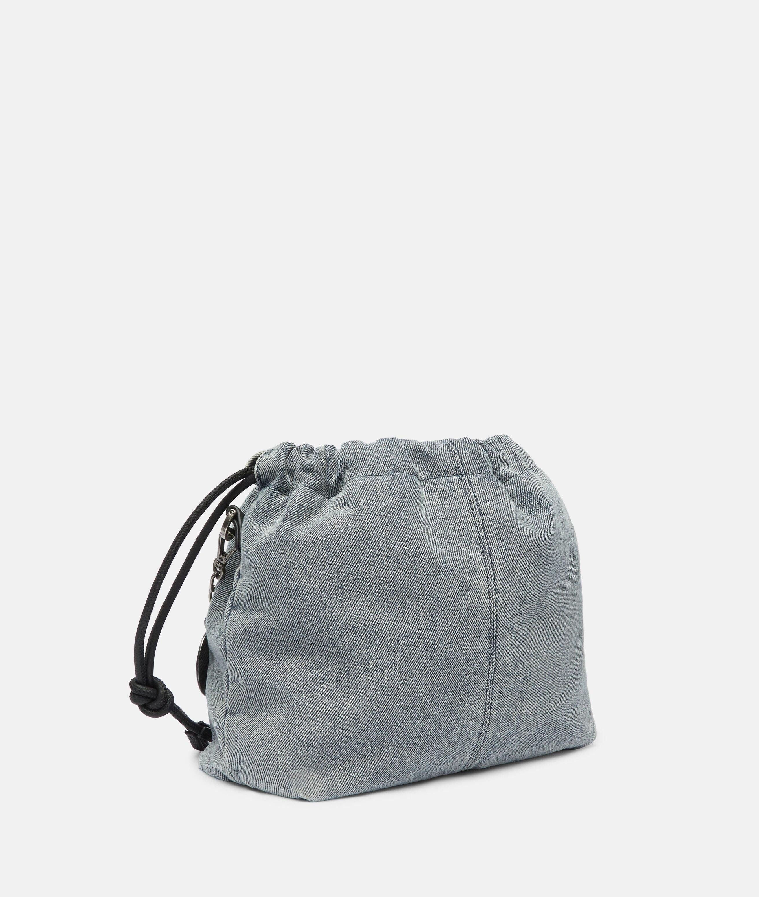 Liebeskind Berlin Schultertasche Denim Lya II Hobo S, Handliche Beuteltasche aus Denim