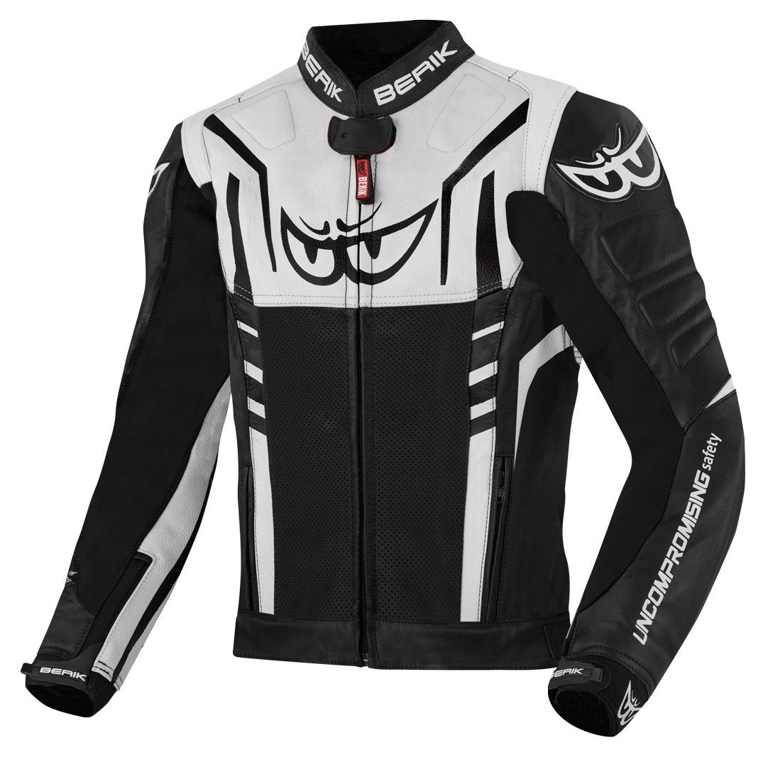 Berik Motorradjacke Striper Motorrad Lederjacke herausnehmbares günstig online kaufen
