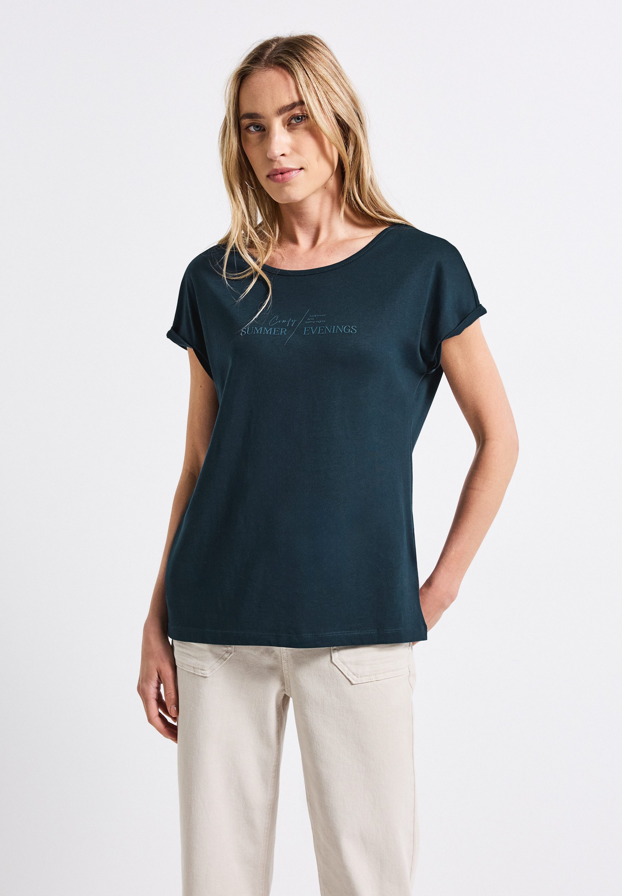 STREET ONE T-Shirt aus Baumwolle mit günstig online kaufen