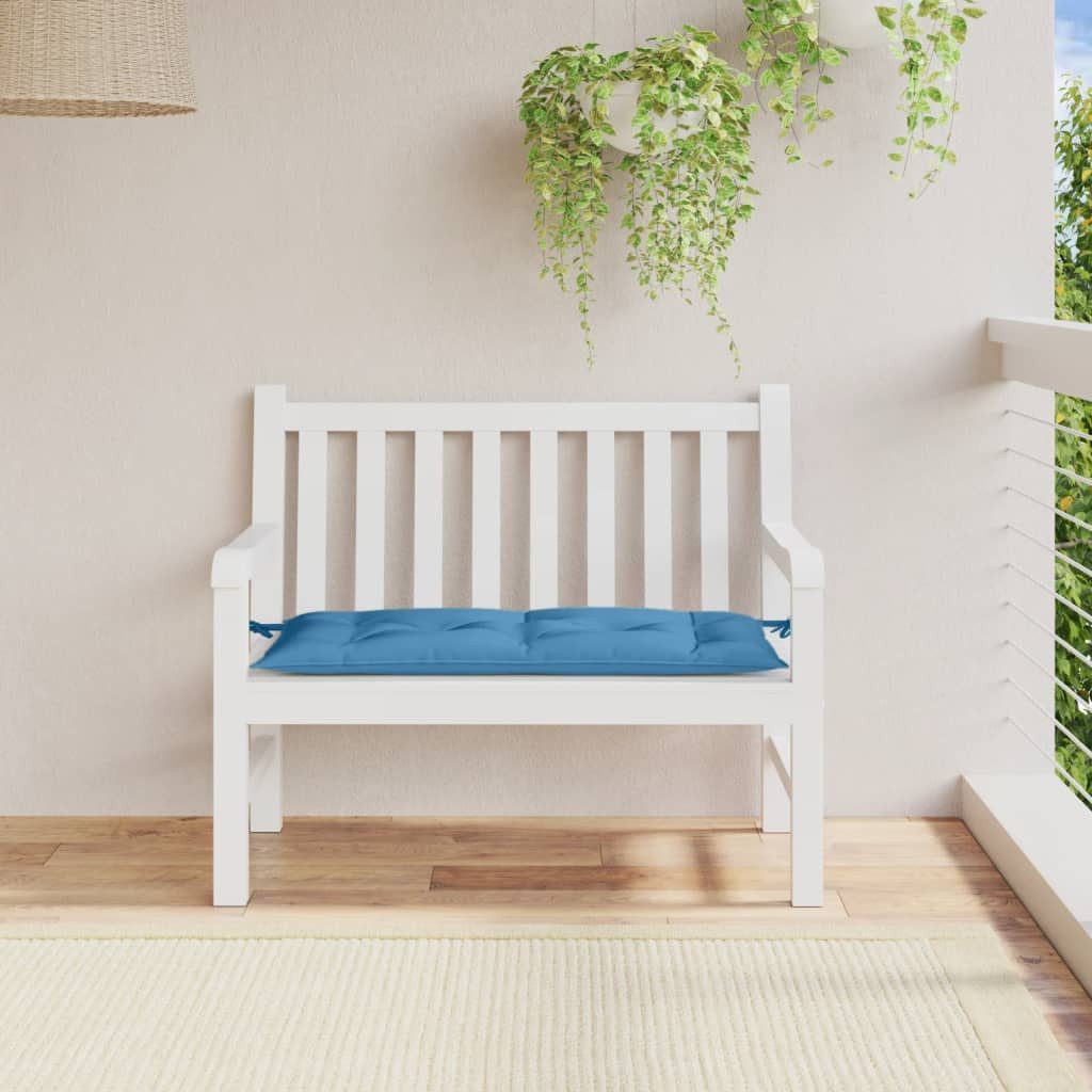 vidaXL Sitzauflage Gartenbank-Auflage Melange Blau 100x50x7 günstig online kaufen