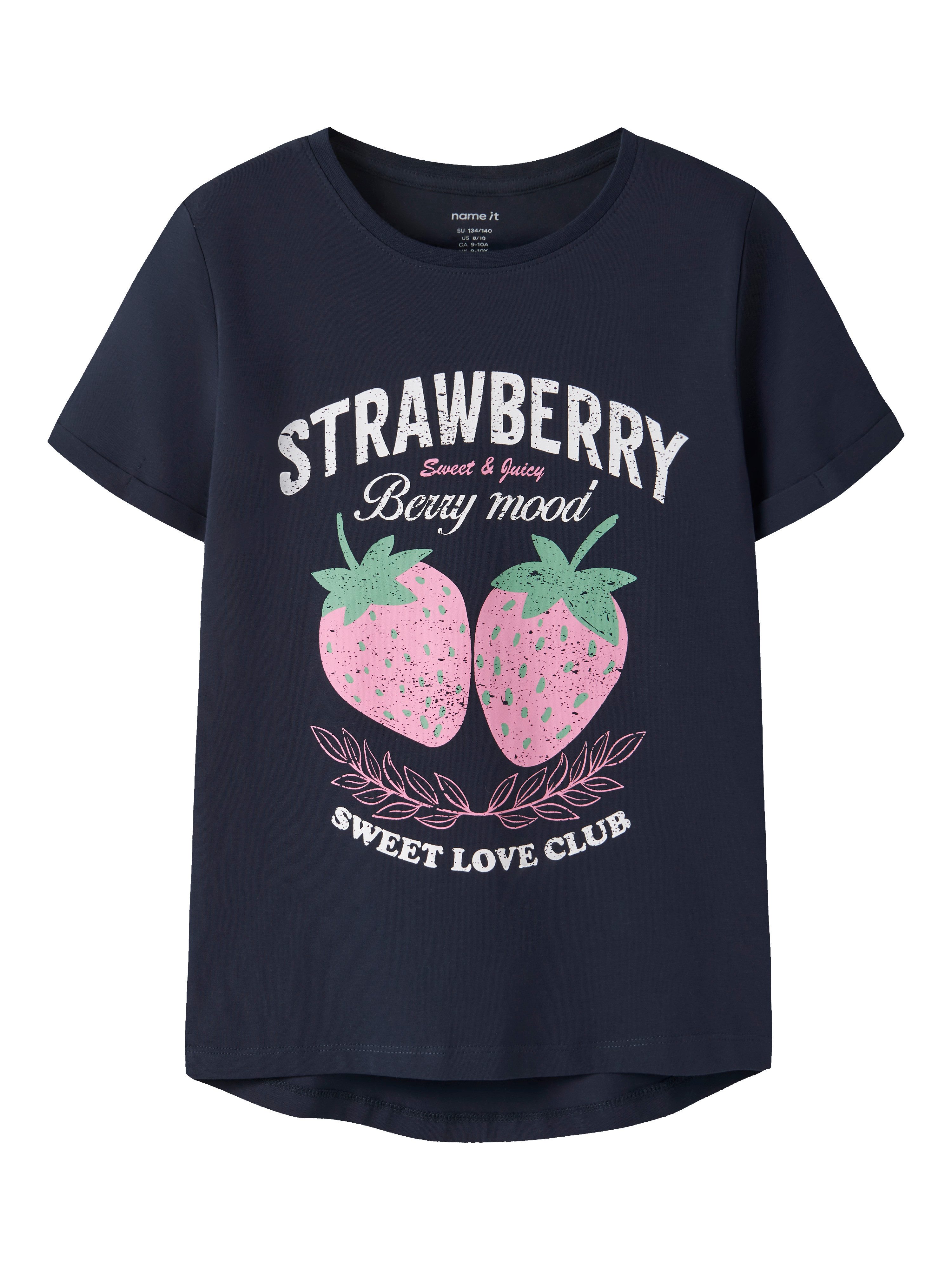 Name It T-Shirt NKFVIX SS TOP Baumwollmischung, normal geschnitten – Bild 4 von 5