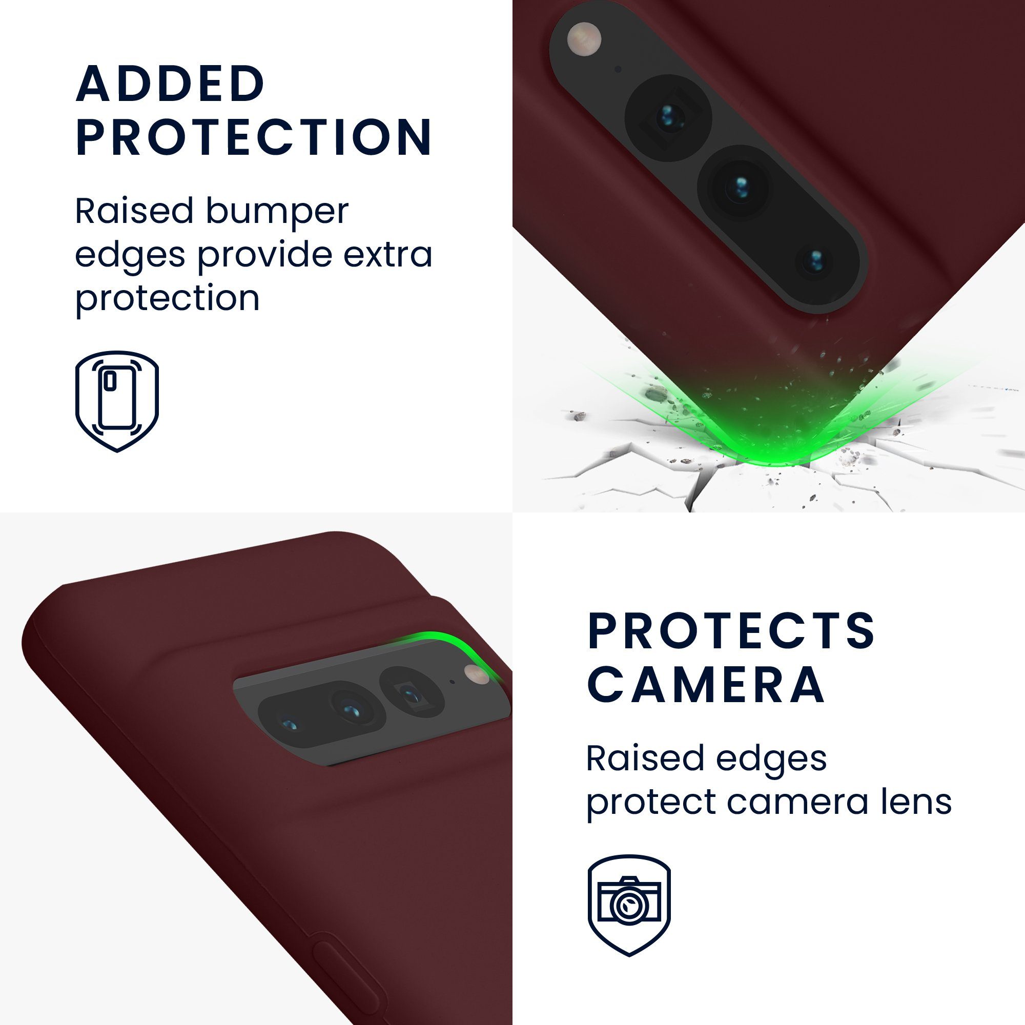 kwmobile Handyhülle Hülle für Google Pixel 7 Pro, Hülle Silikon gummiert - Handyhülle - Handy Case Cover – Bild 3 von 5