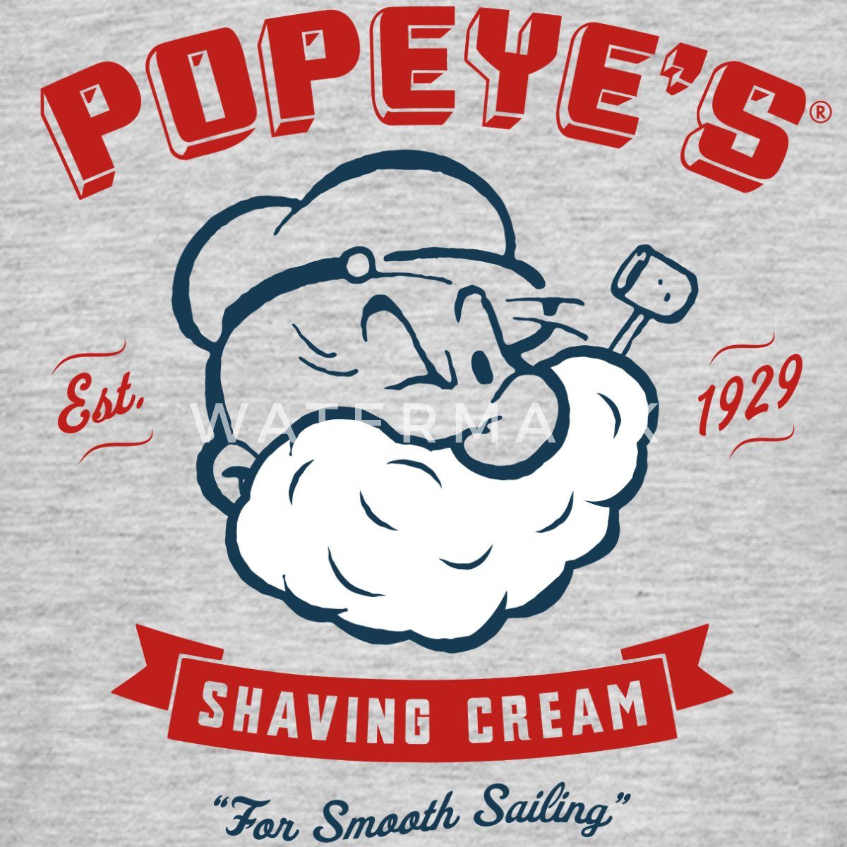 Spreadshirt T-Shirt Popeye's Shaving Cream For Smooth Sailing Männer T-Shirt (1-tlg)