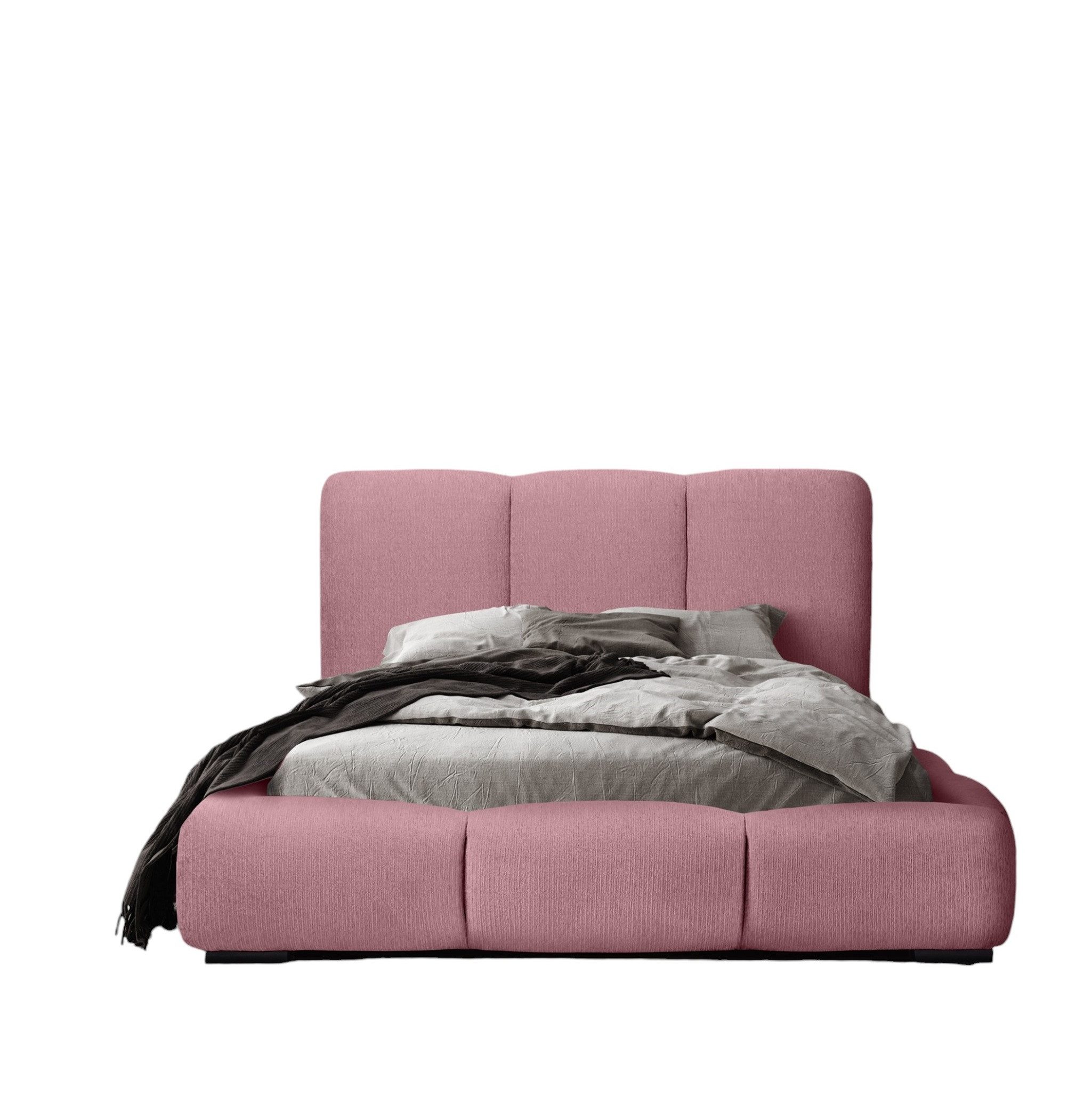 Fun Möbel Polsterbett Doppelbett Schlafzimmerbett GRACIA in Stoff (mit Lattenrost, ohne Matratze, inkl. Bettkasten)