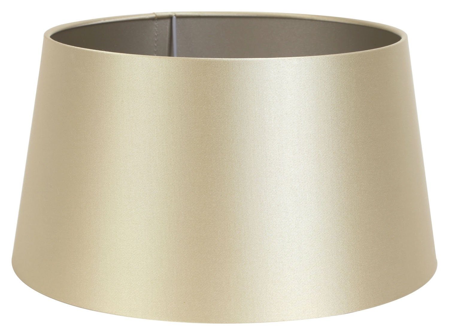 Light & Living Lampenschirm MONACO, Ø 25 cm, Goldgelb, Taupe, Stoff, PVC