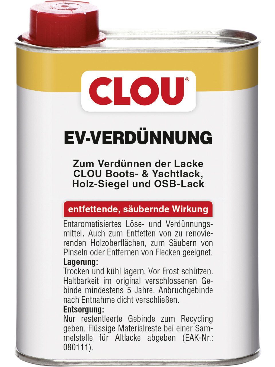 CLOU Universal-Verdünner Clou EV Verdünnung 250 ml