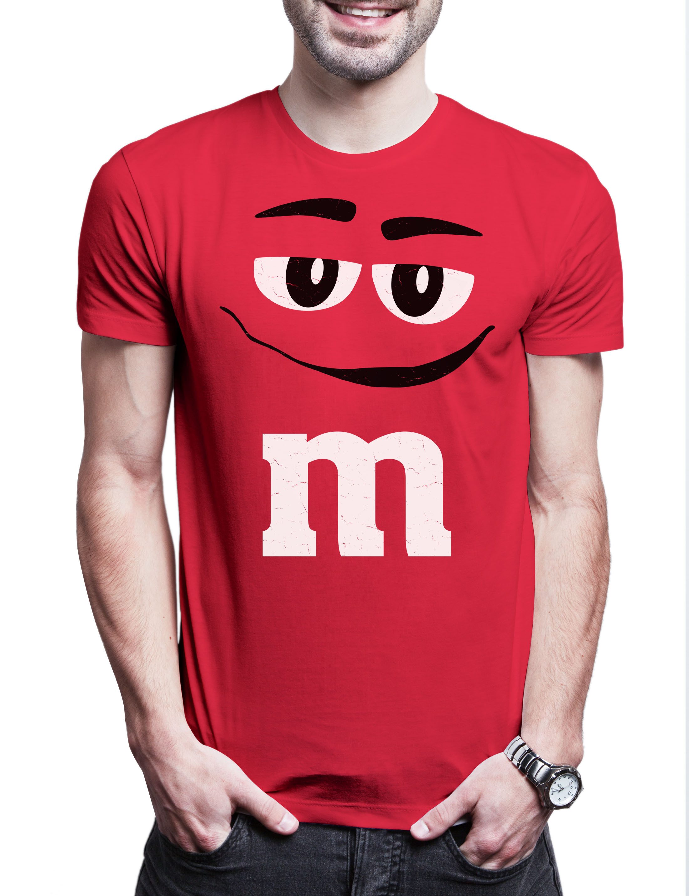 Urban Backwoods Print-Shirt M Red Herren T-Shirt Gruppen Rot Kostüm M Fasching Karneval (1-tlg) Verkleidung Fastnacht Fassenacht Faschings-Shirt Helau