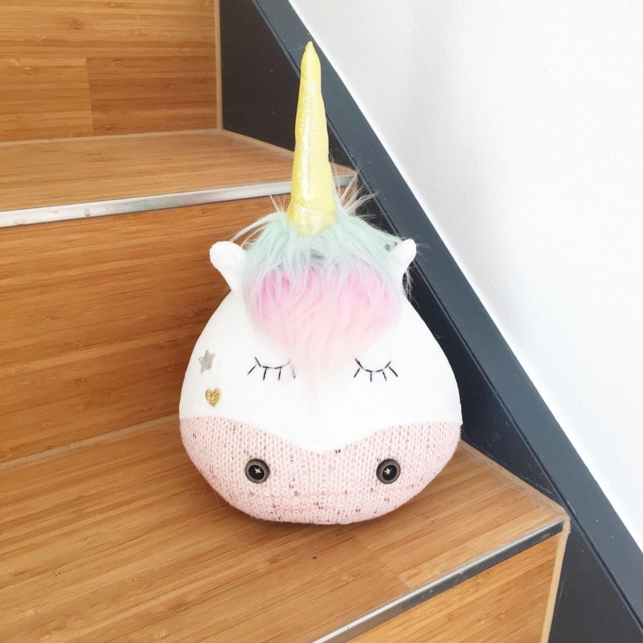 EinhornLiebe Dekoobjekt Türstopper - Einhorn Türsack weiß (17x28x16cm) (1 S günstig online kaufen