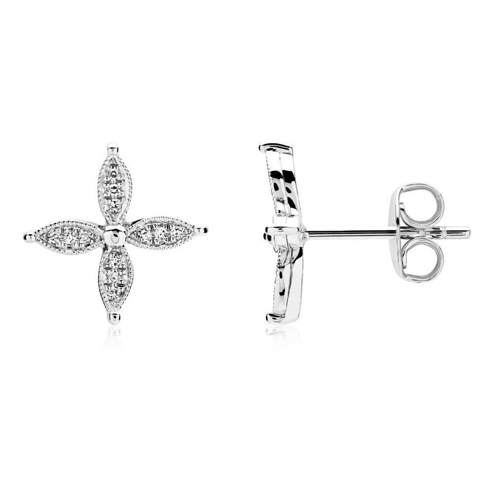 Unique Paar Ohrstecker Ohrstecker Blüte...