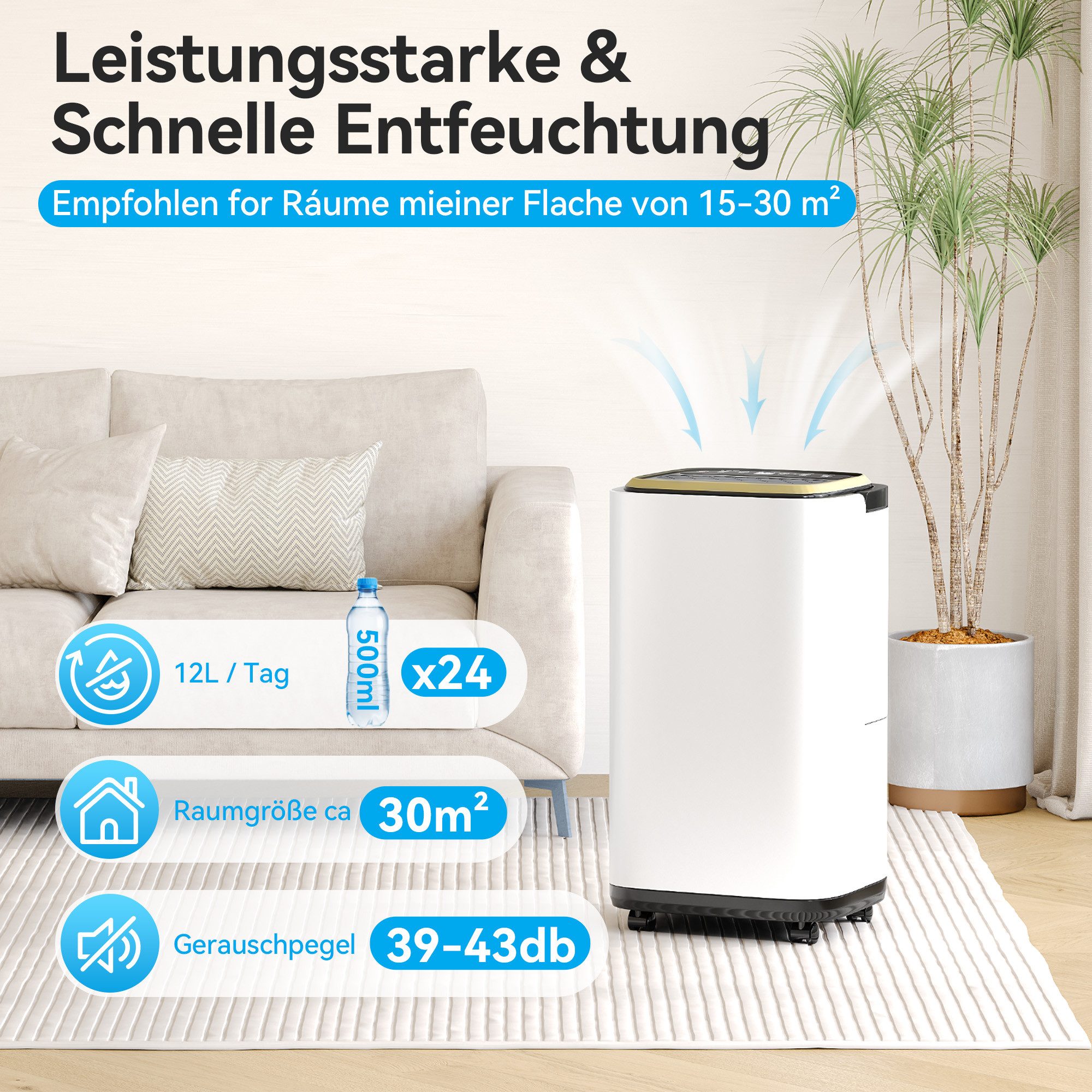 HOMALL Luftentfeuchter Elektrisch 12L/Tag für Wohnung, günstig online kaufen