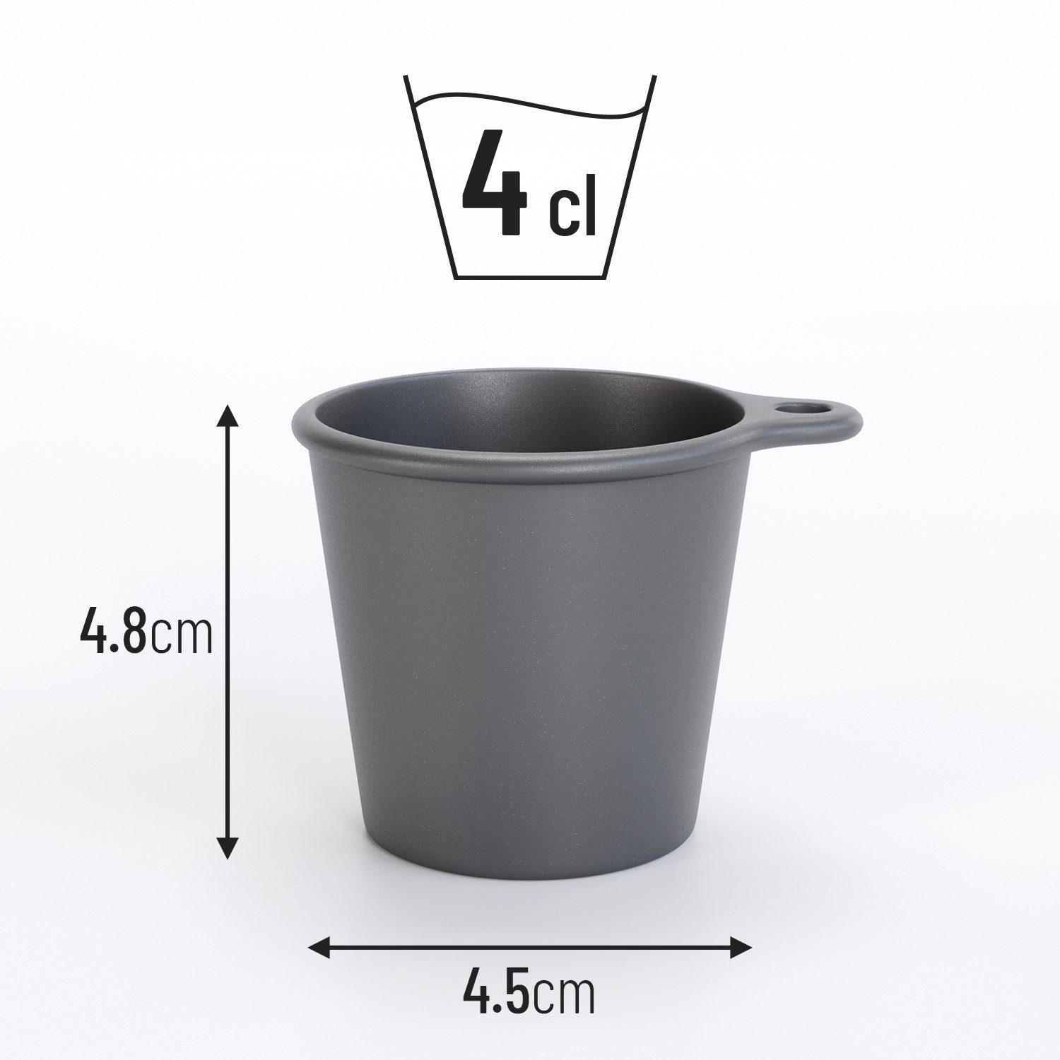 SoPro Schnapsglas 6x Schnapsbecher Plastik 4 cl wiederverwendbar - Shotgläser