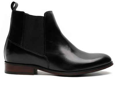 Mario Moronti Modena schwarz Chelseaboots + 7,0 cm größer, Schuhe mit Erhöhung, zeitloser Stil