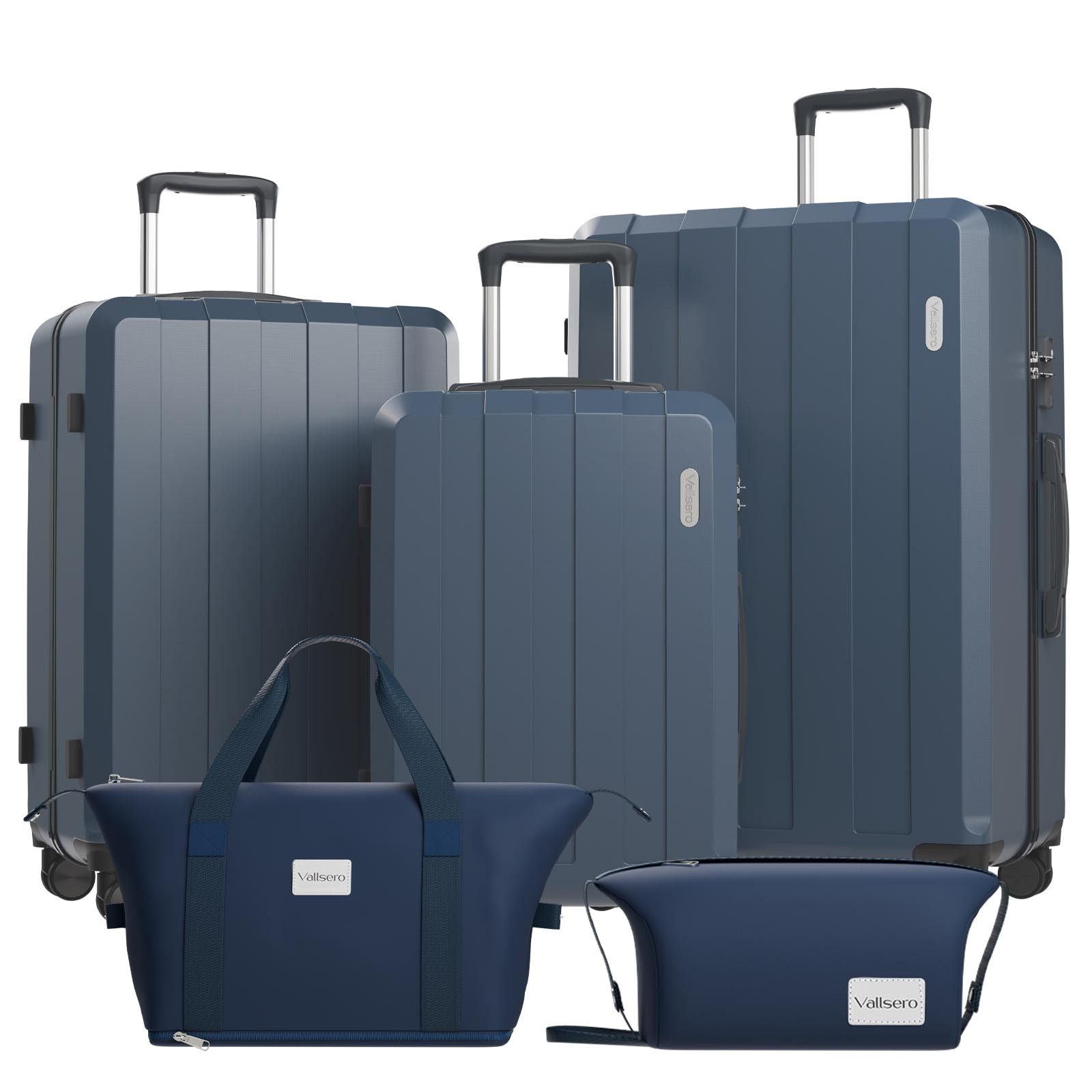 VALLSERO Trolleyset Koffer-Set( M,L,XL) Hartschalen-Koffer, Rollkoffer 5-te günstig online kaufen