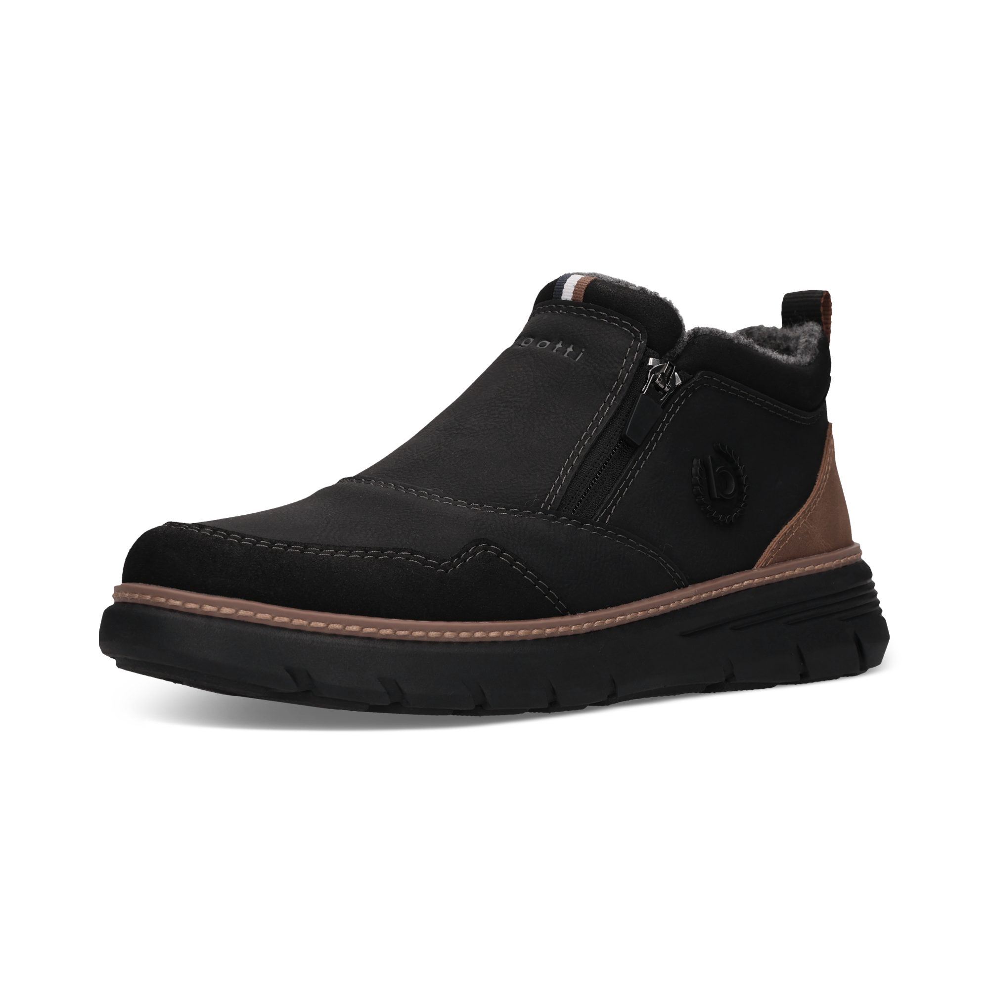 bugatti Slip-On Sneaker Stiefelette, Boots, High-Top-Sneaker mit Reißverschluss