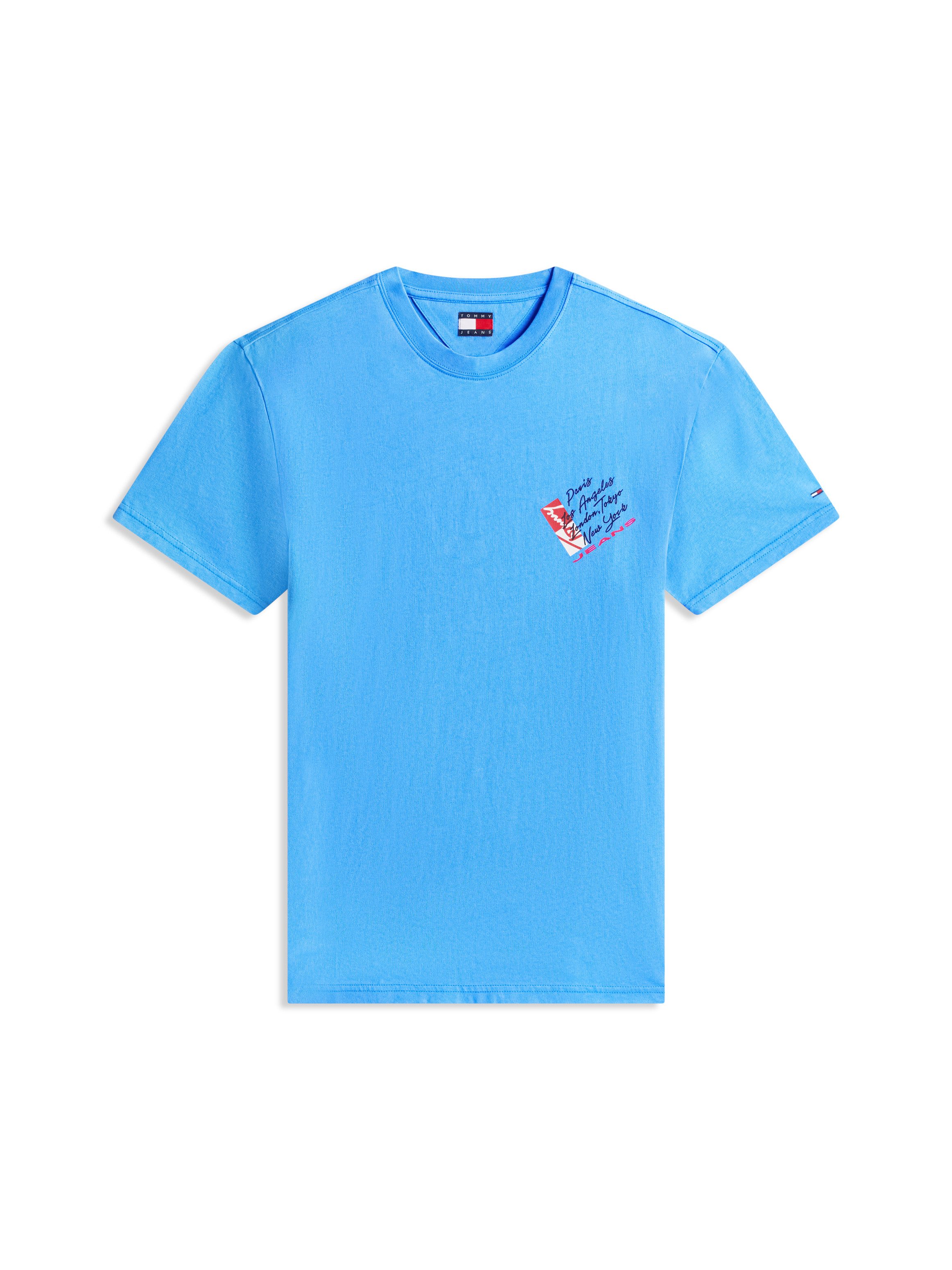 Tommy Jeans T-Shirt TJM REGULAR FIT SIGN SHIFT mit Label-Print, Baumwoll-Jersey – Bild 4 von 5