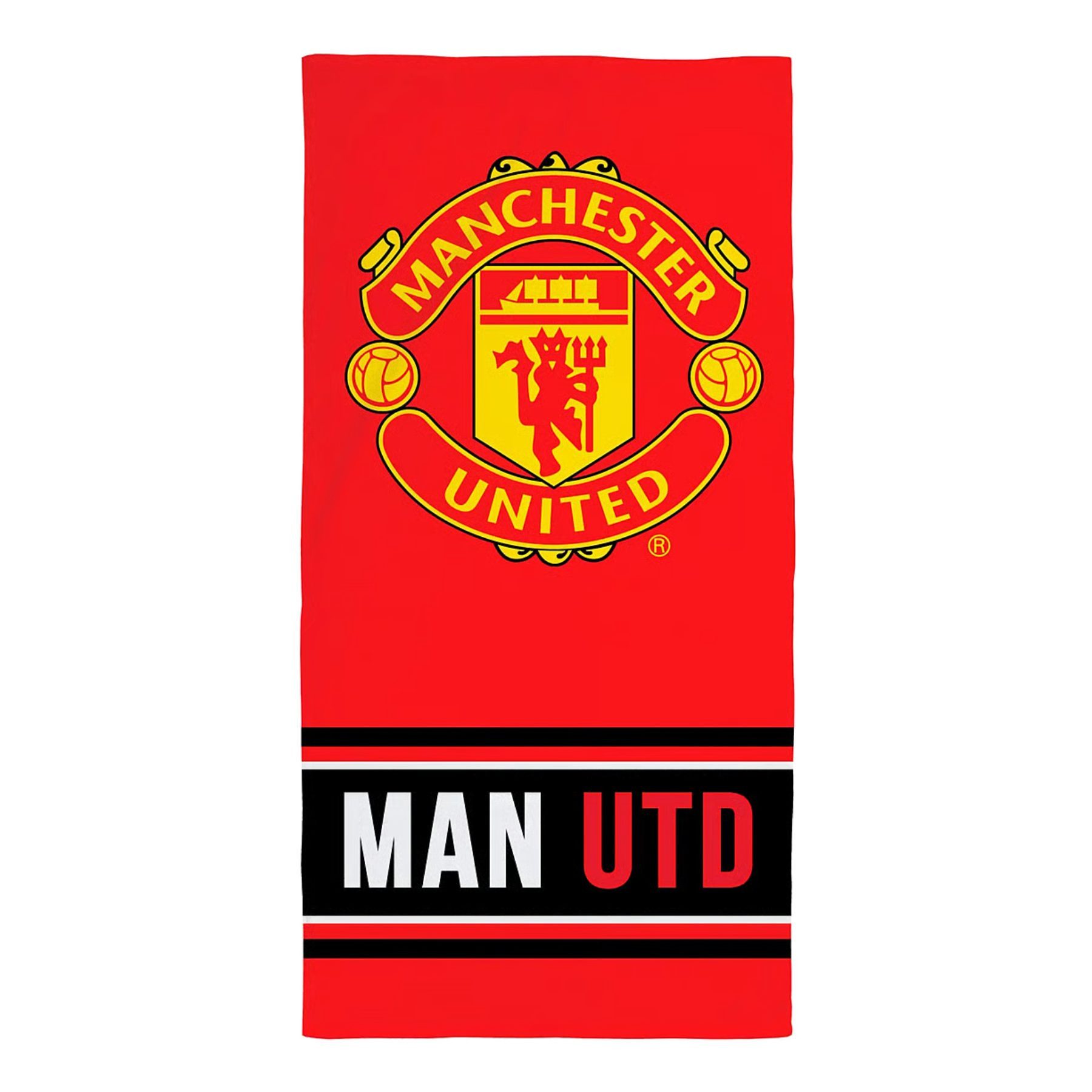 Manchester United Strandtuch 75 x 150 cm Strandtuch Rot Baumwolle Badetuch Duschtuch, (Packung)