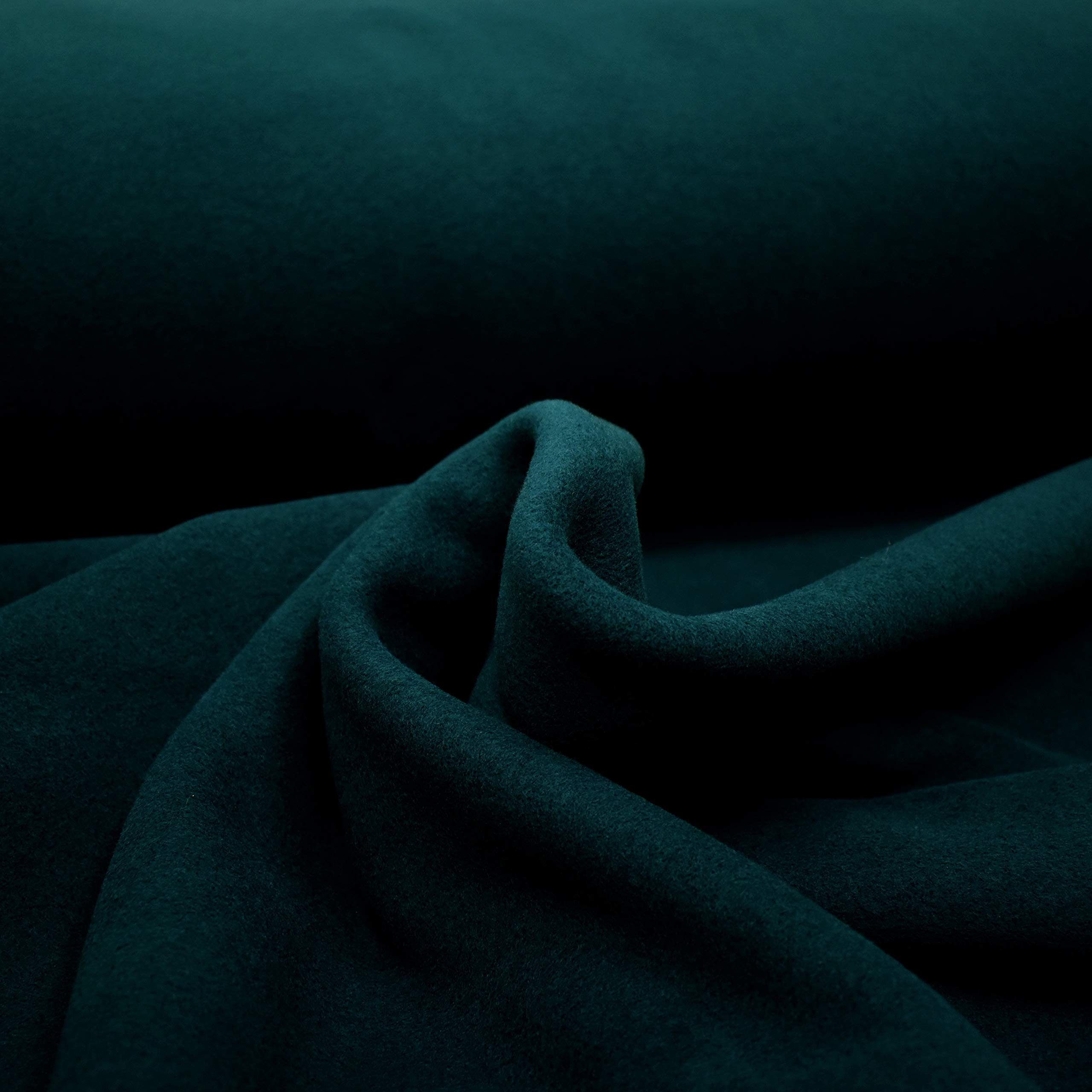 Thumbnail - MAGAM-Stoffe Stoff "Antonia", Bio Fleece Stoff 100% Baumwolle uni einfarbig Meterware ab 50cm