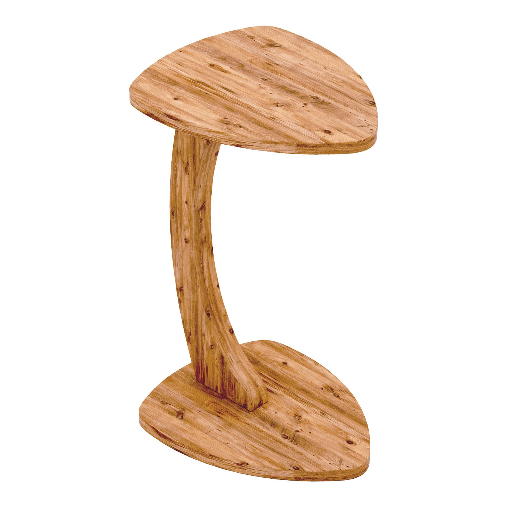 en.casa Beistelltisch, rollbar »Klinerg« C-Form 40 x 37 x 56 cm Holzoptik günstig online kaufen