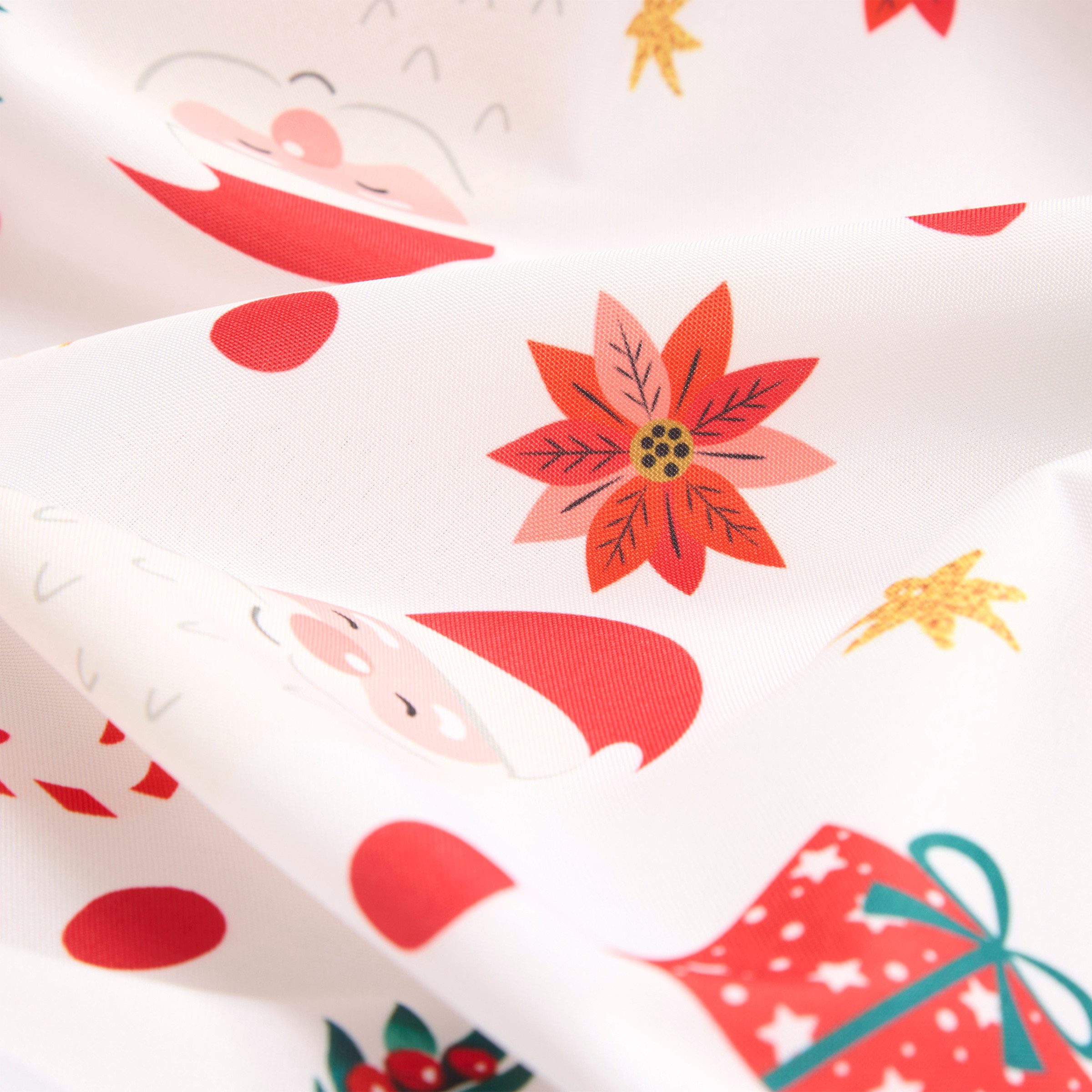 Atmosphera Créateur d'intérieur Tischdecke Runde, fleckabweisende Tischdecke mit Weihnachtsmotiv, Ø 180 cm (Tischdecken 1-tlg)
