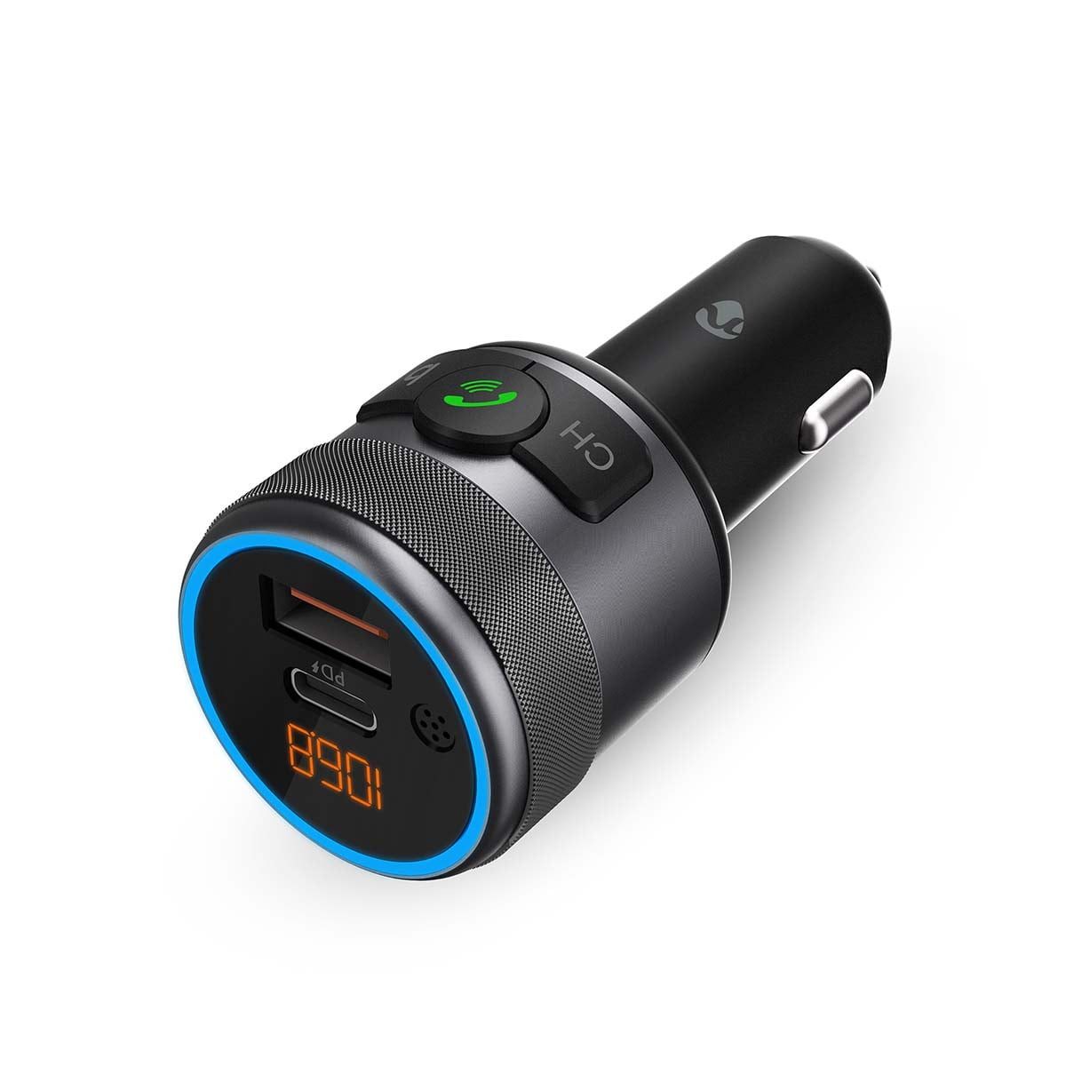 Nedis CATR3024BK KFZ-Transmitter Kfz Audio FM Transmitter zu Kfz Audio FM Transmitter, Bluetooth-Streaming, Freisprechfunktion, Sprachsteuerung, Bass – Bild 5 von 5