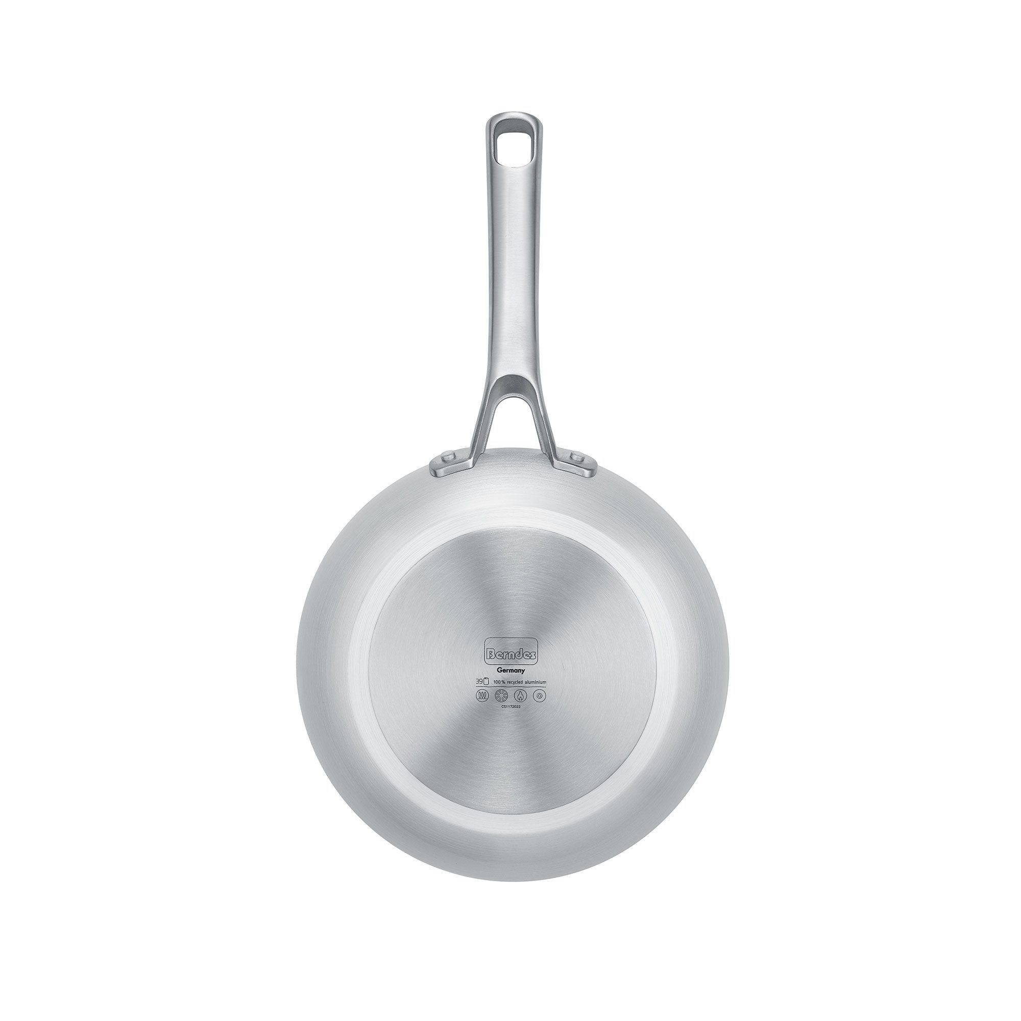Berndes Pfannen-Set 24+28 cm, Aluminium, recycelt, grau - b.free, Aluminium, recycelt aus Dosen (2-teilig)