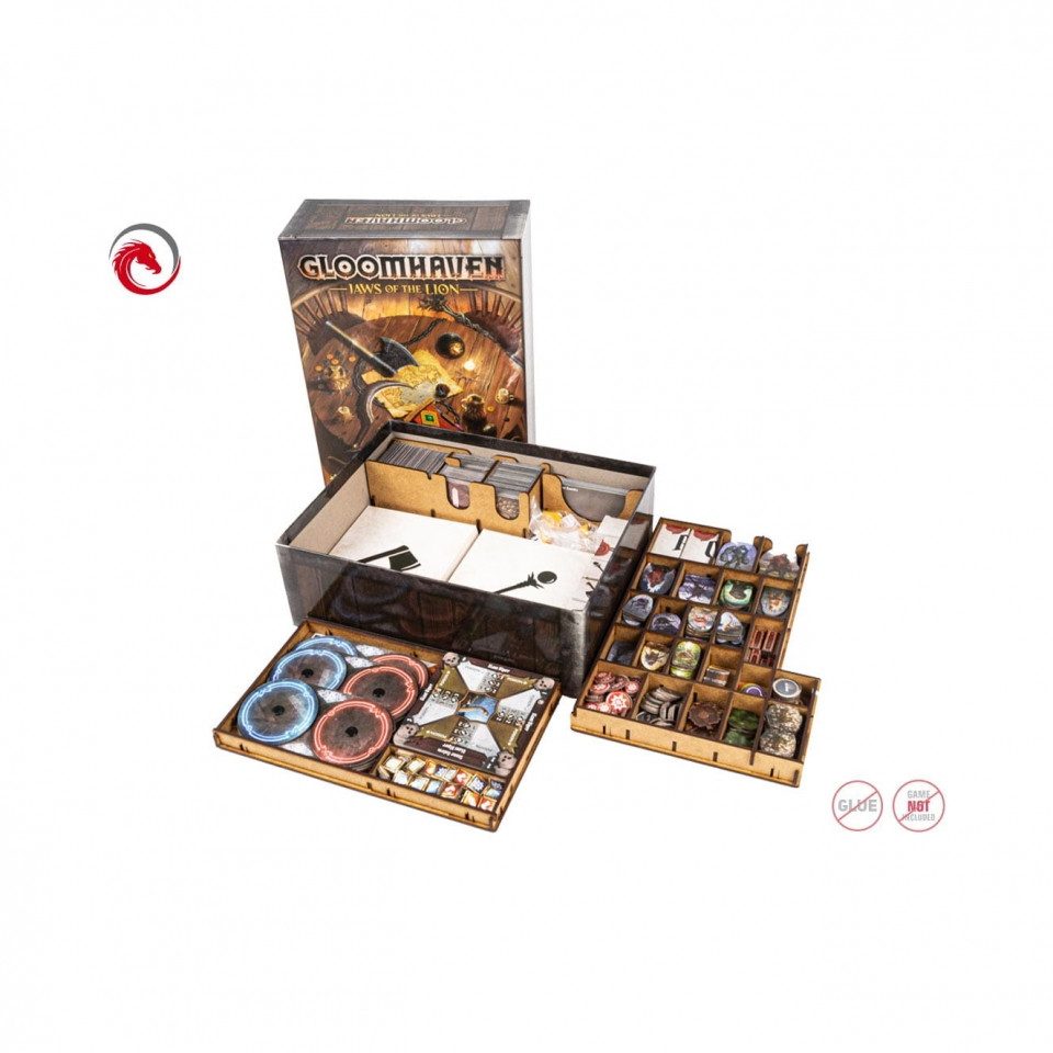e-Raptor Spiel, Insert - Gloomhaven - Jaw of the Lion - englisch