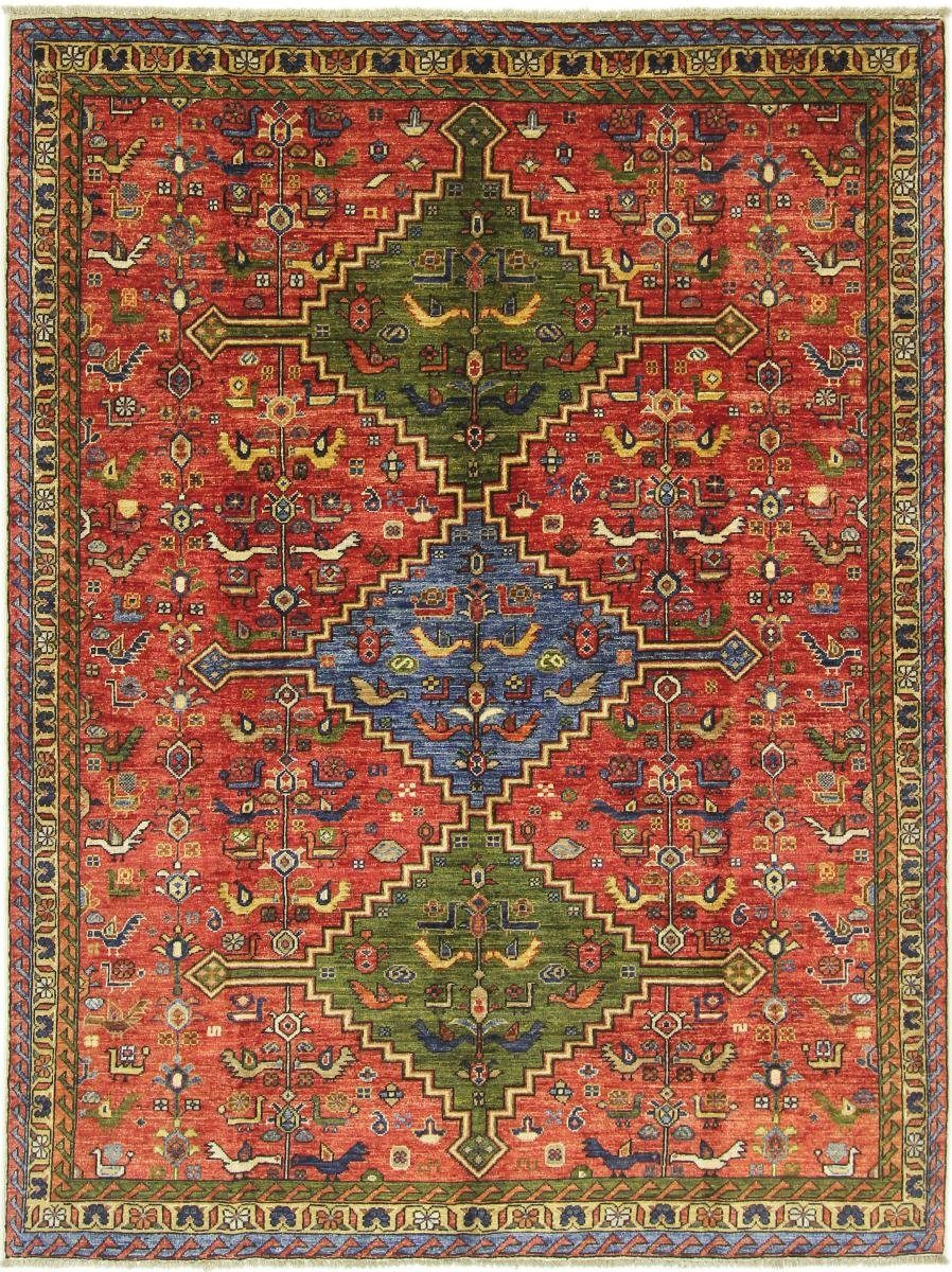 Orientteppich Afghan Ersari 175x232 Handgeknüpfter Orientteppich, Nain Trading, rechteckig, Höhe: 6 mm