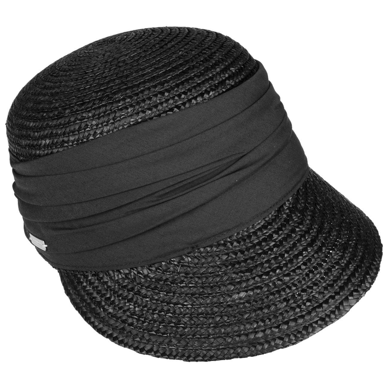 Visor Seeberger Strohcap (1-St) mit schwarz Schirm