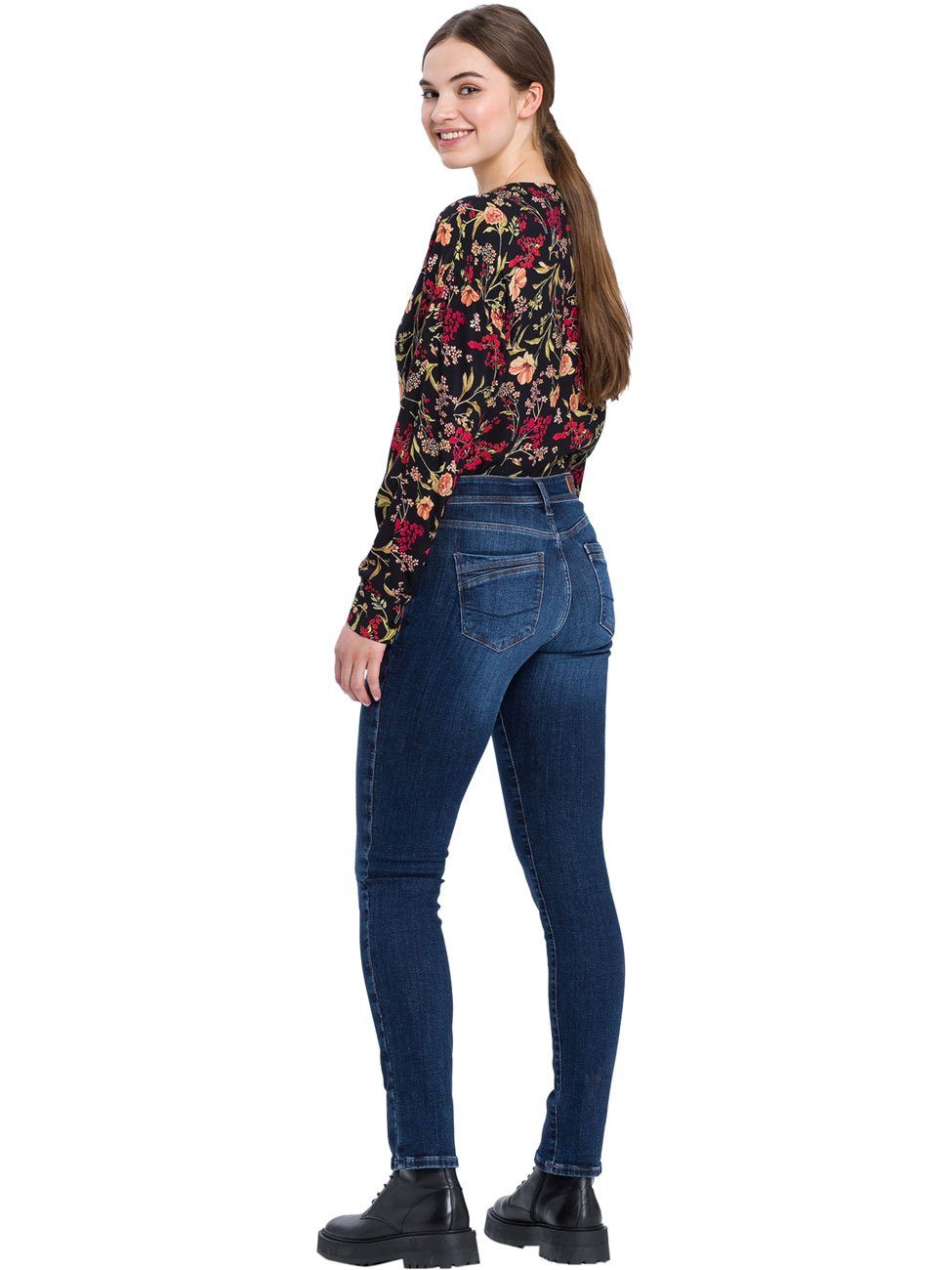 mit Anya CROSS Slim-fit-Jeans Stretch JEANS®