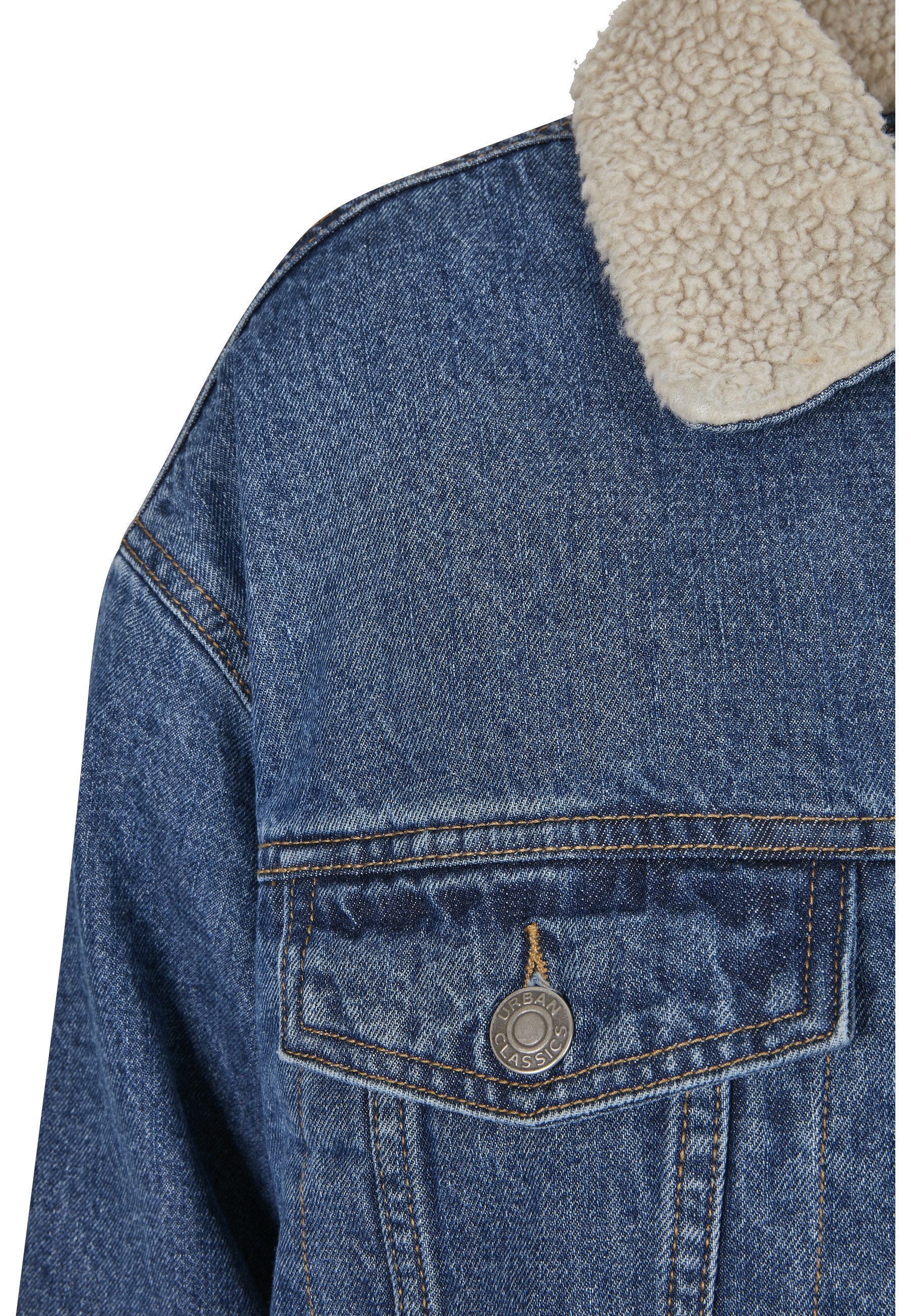 URBAN CLASSICS Jeansjacke Urban Classics Damen Ladies Oversized Sherpa Denim Jacket (1-St) – Bild 4 von 5