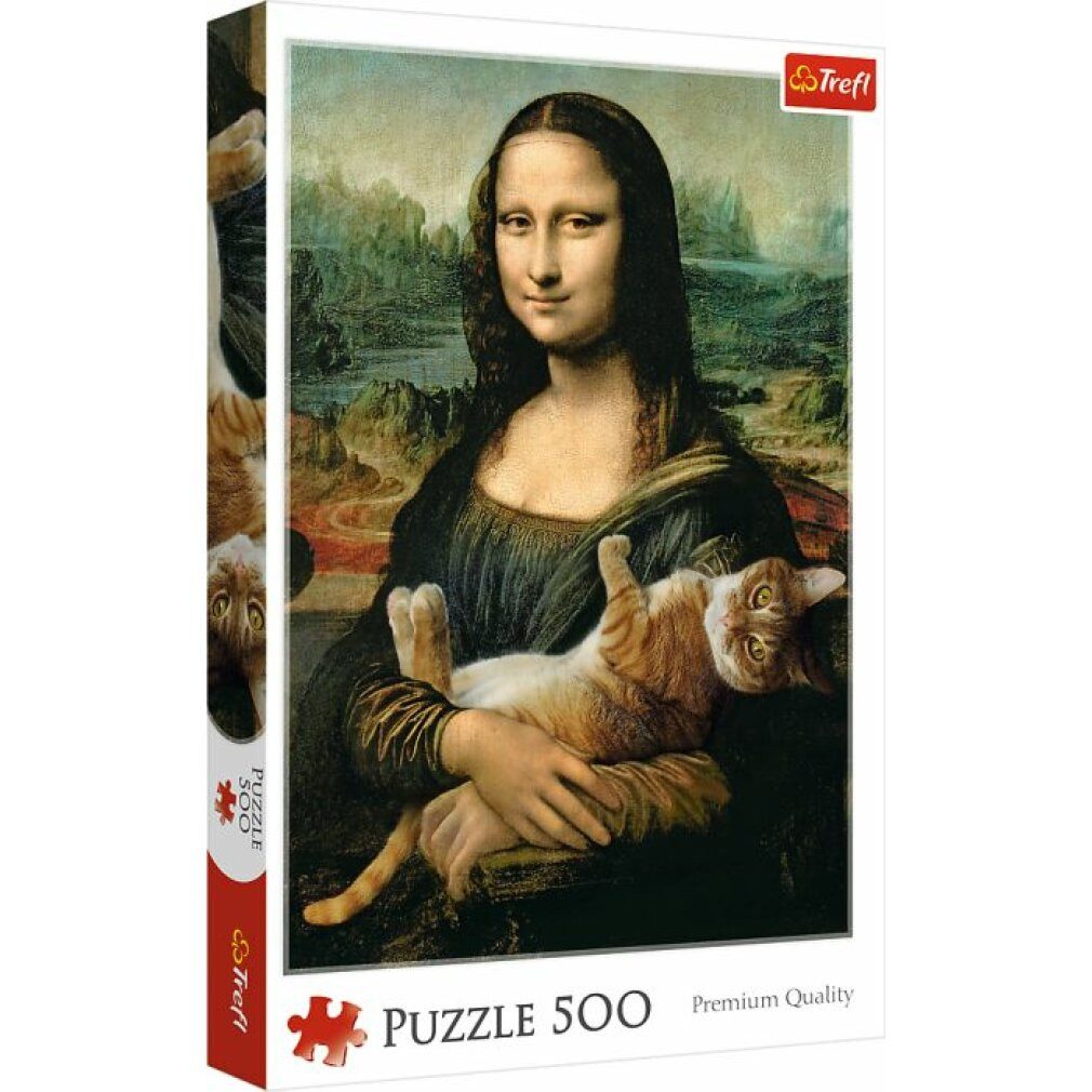 Trefl Puzzle Premium Puzzle 500 Teile - Mona Lisa mit, Puzzleteile