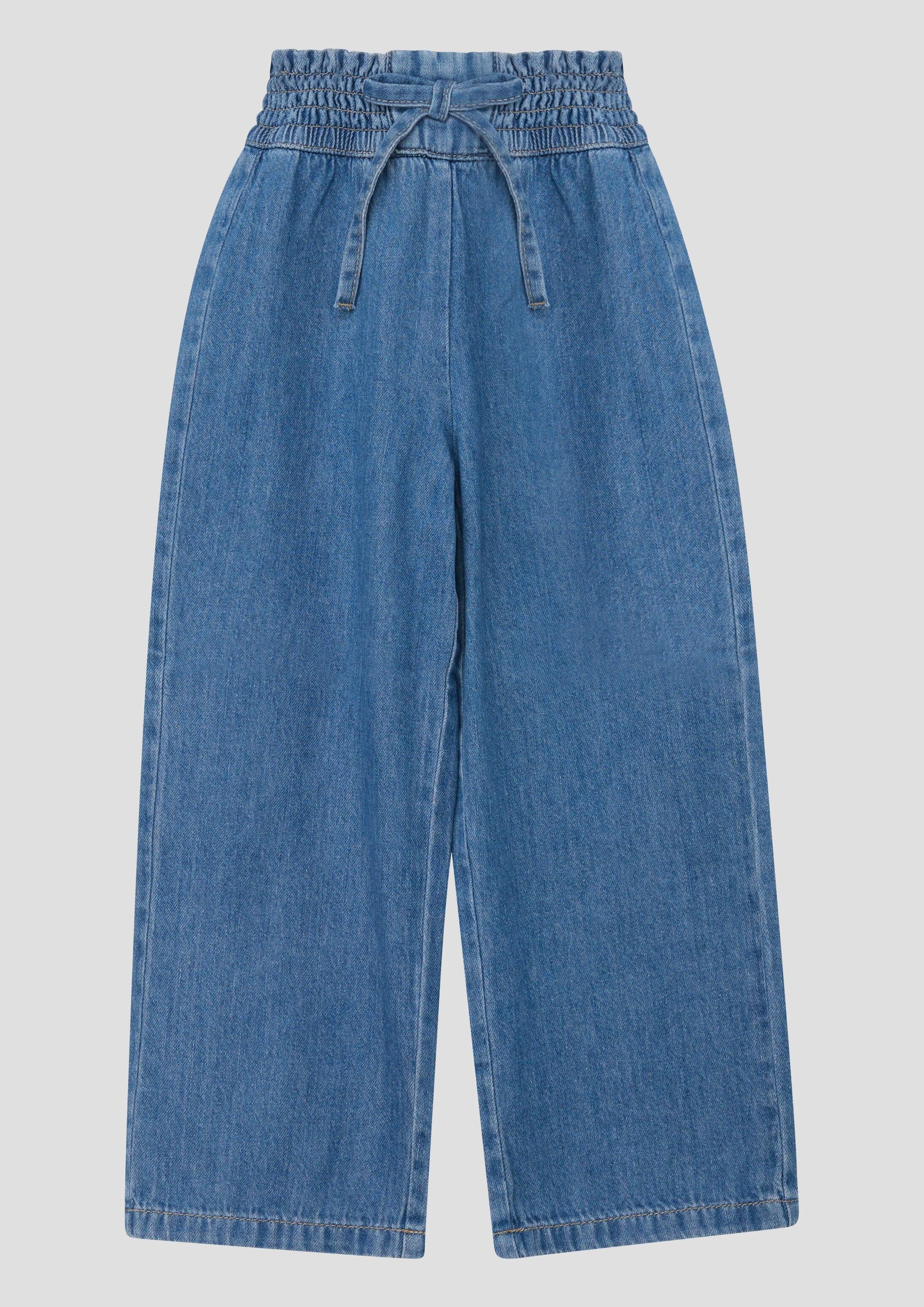 s.Oliver Weite Jeans Jeans-Hose WIDE LEG Light Denim / Regular Fit / High Rise / Wide Leg / Smok-Bund