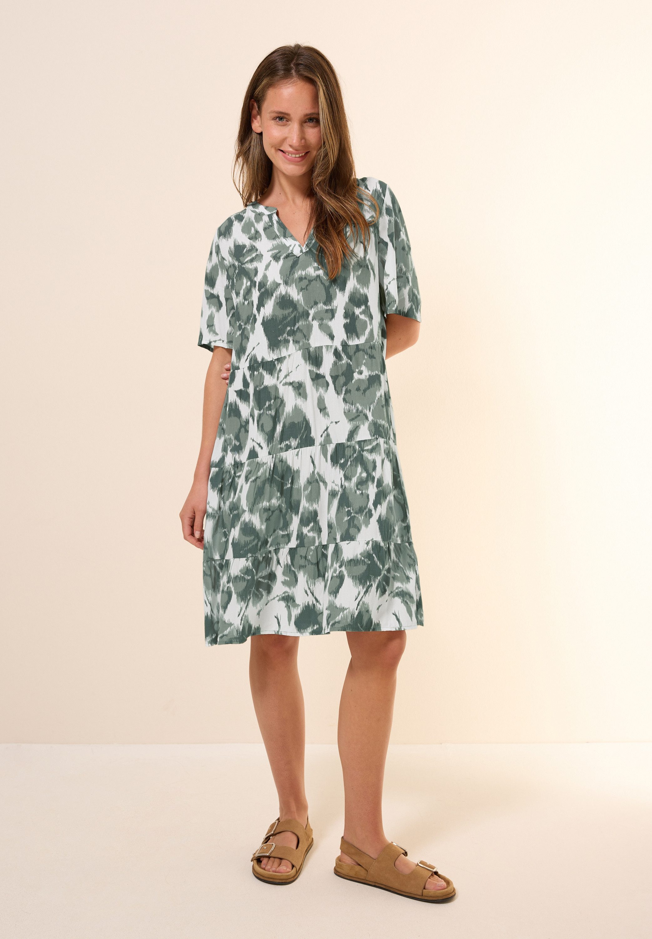 CECIL Midikleid mit Volant günstig online kaufen