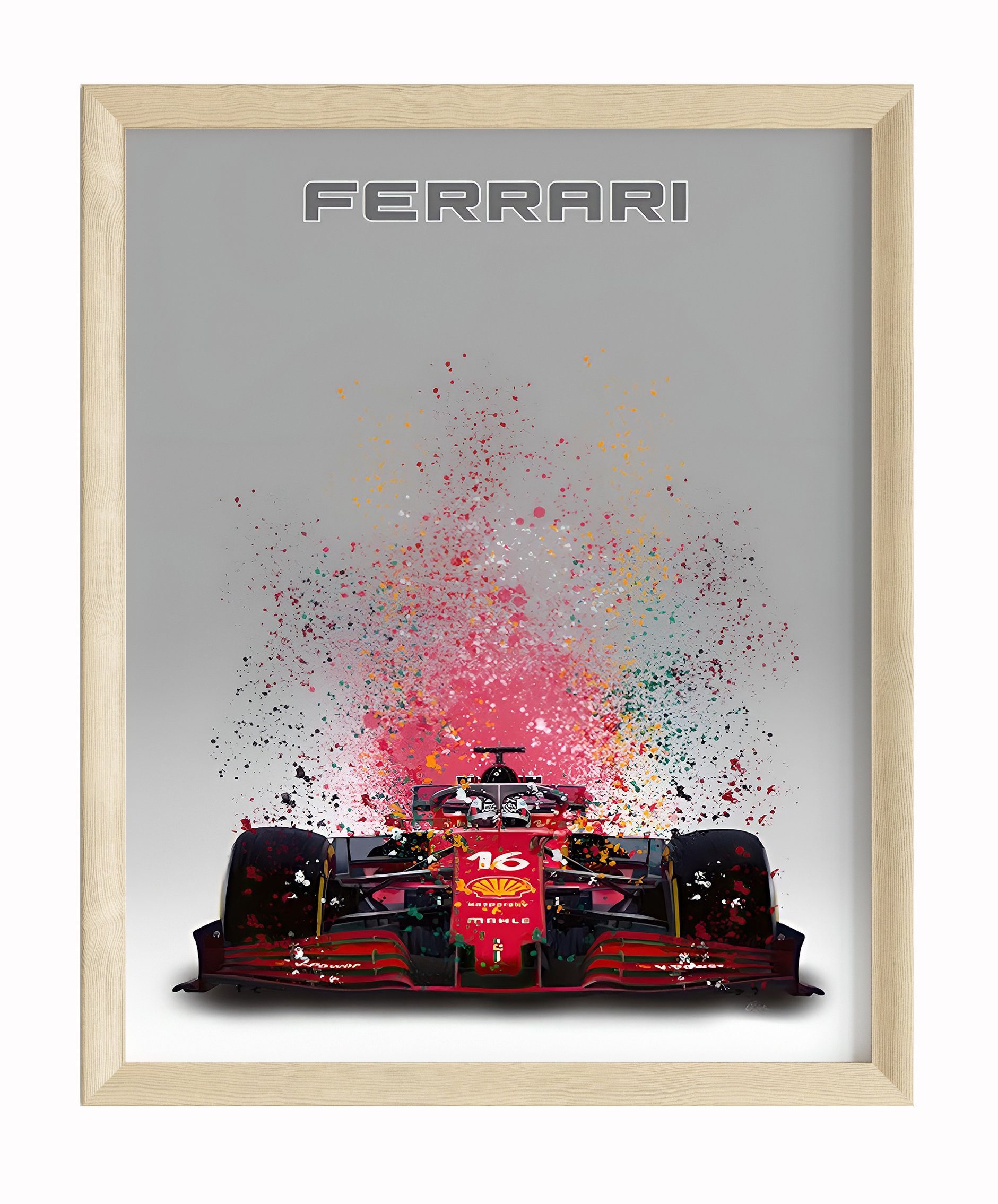 JUSTGOODMOOD Poster Premium ® Formel 1 Ferrari Rennwagen · ohne Rahmen günstig online kaufen