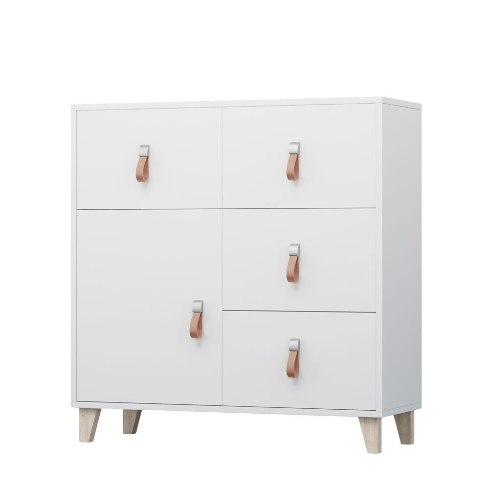 MOEBLO Kommode FAGO 3S 02 (Sideboard Wohnzimmer Kommode Schlafzimmer Komodenschrank Highboard)