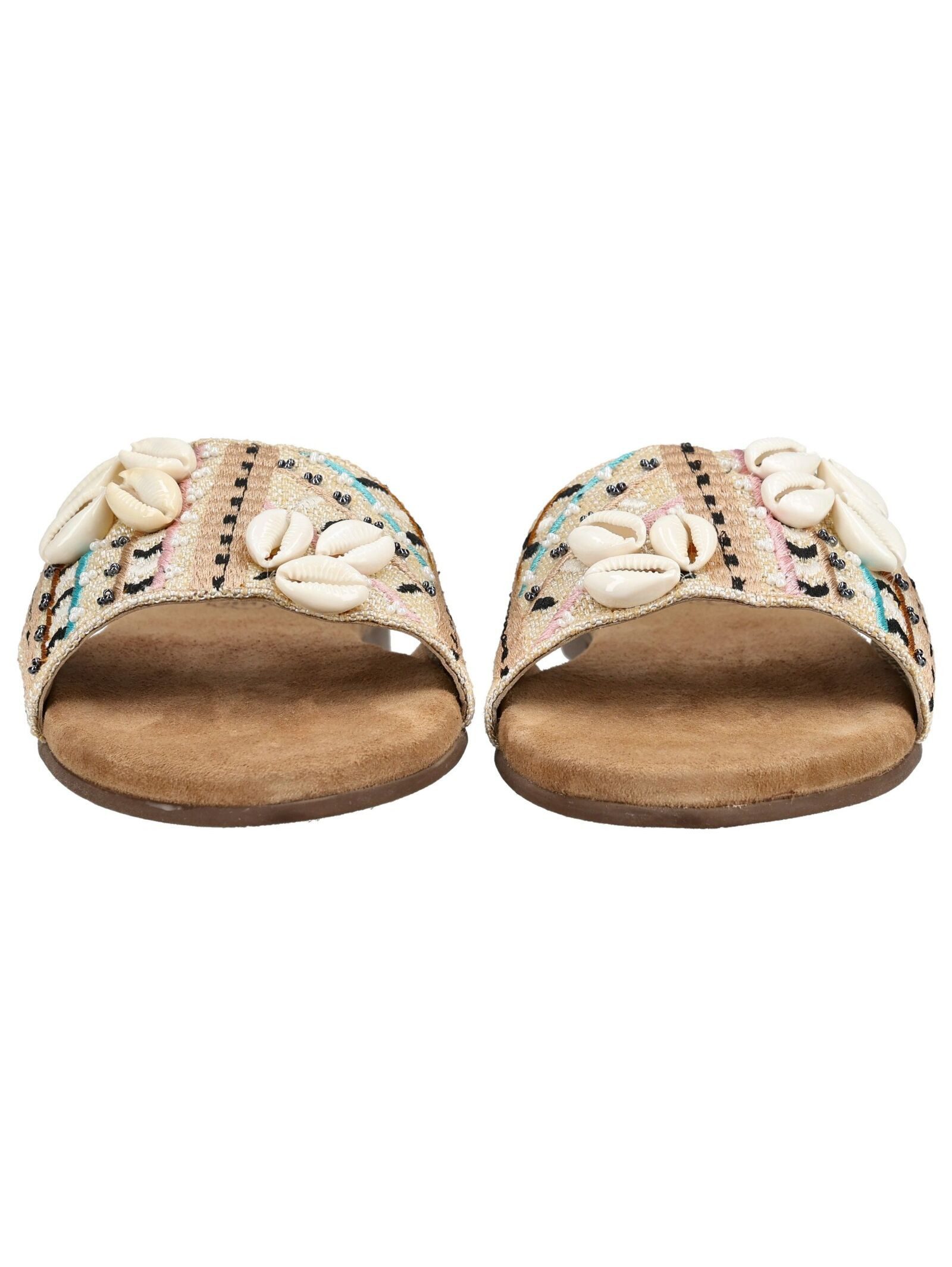 Lazamani Lazamani Pantoletten Leder/Textil Pantolette
