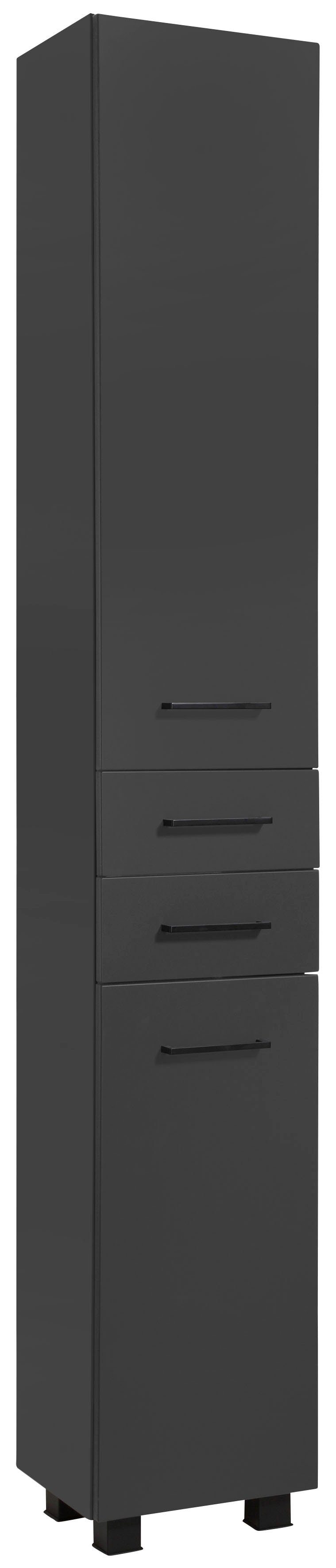 welltime Hochschrank Trento, verschiedene Ausführungen und Farben Badmöbel, Seitenschrank Breite 30 cm, viel Stauraum, Made in Germany