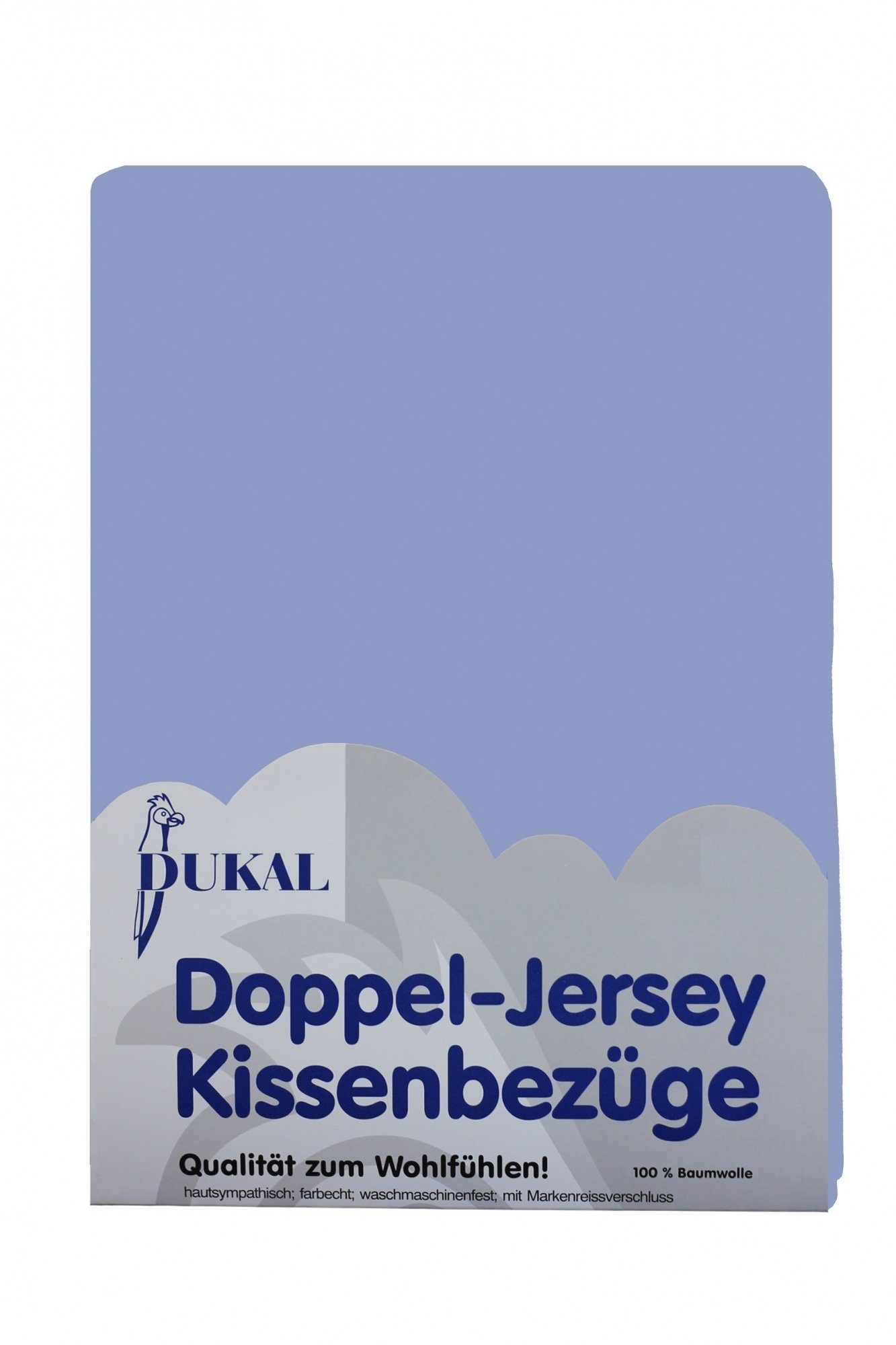 DUKAL Kissenbezüge aus hochwertigem Doppel-Jersey, 100% Baumwolle, (1 Stück), 40x40 cm, mit Reißverschluss, Made in Germany